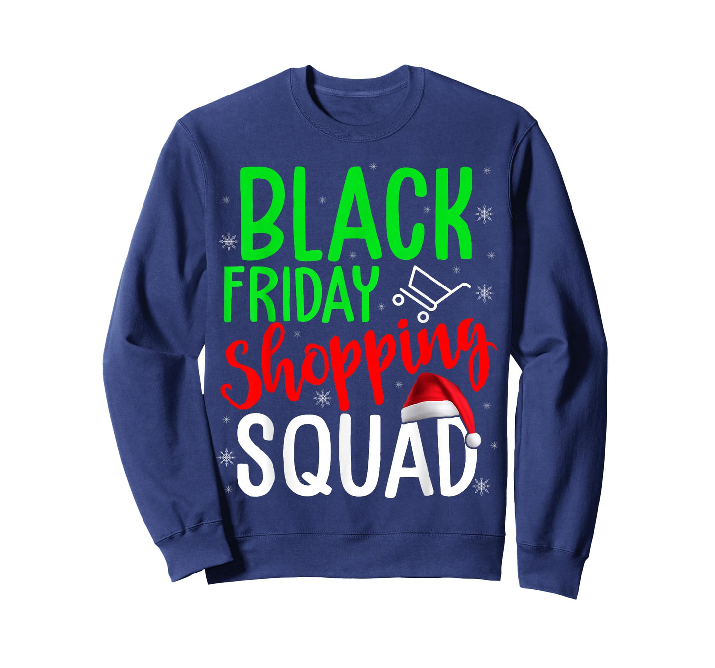 Friday Shopping Squad Cute Christmas Black Shopping Lover T-Shirt