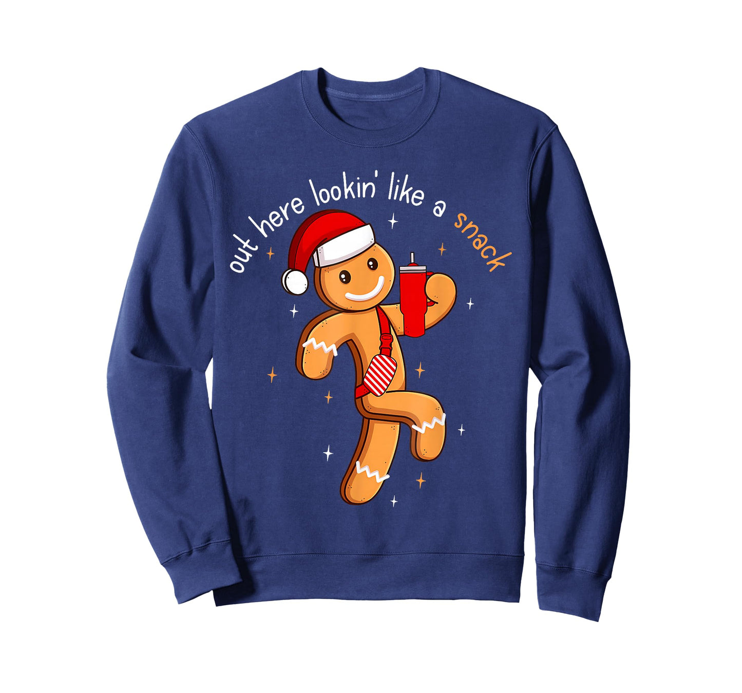 Out Here Looking Like A Snack Funny Boujee Xmas Gingerbread T-Shirt