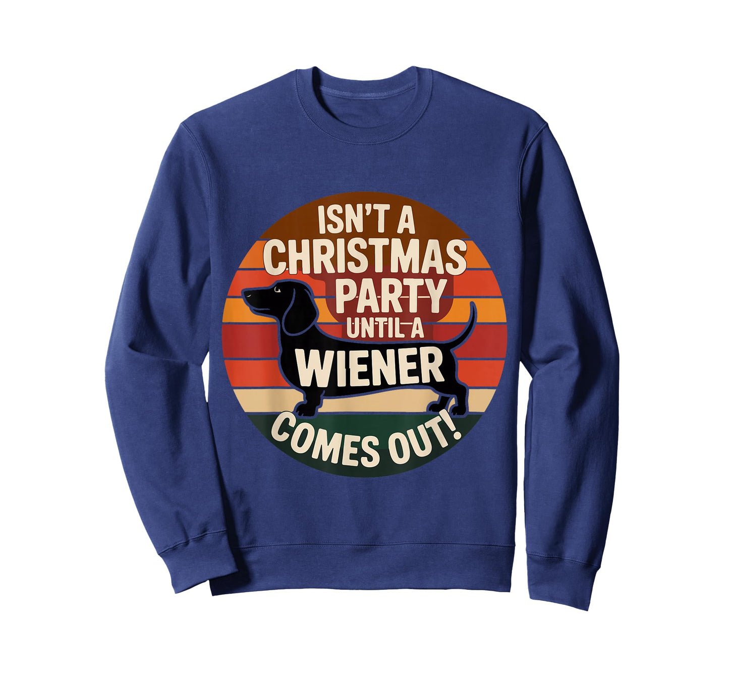 Funny Dachshund Christmas Party Wiener Dog Holiday Humor. T-Shirt