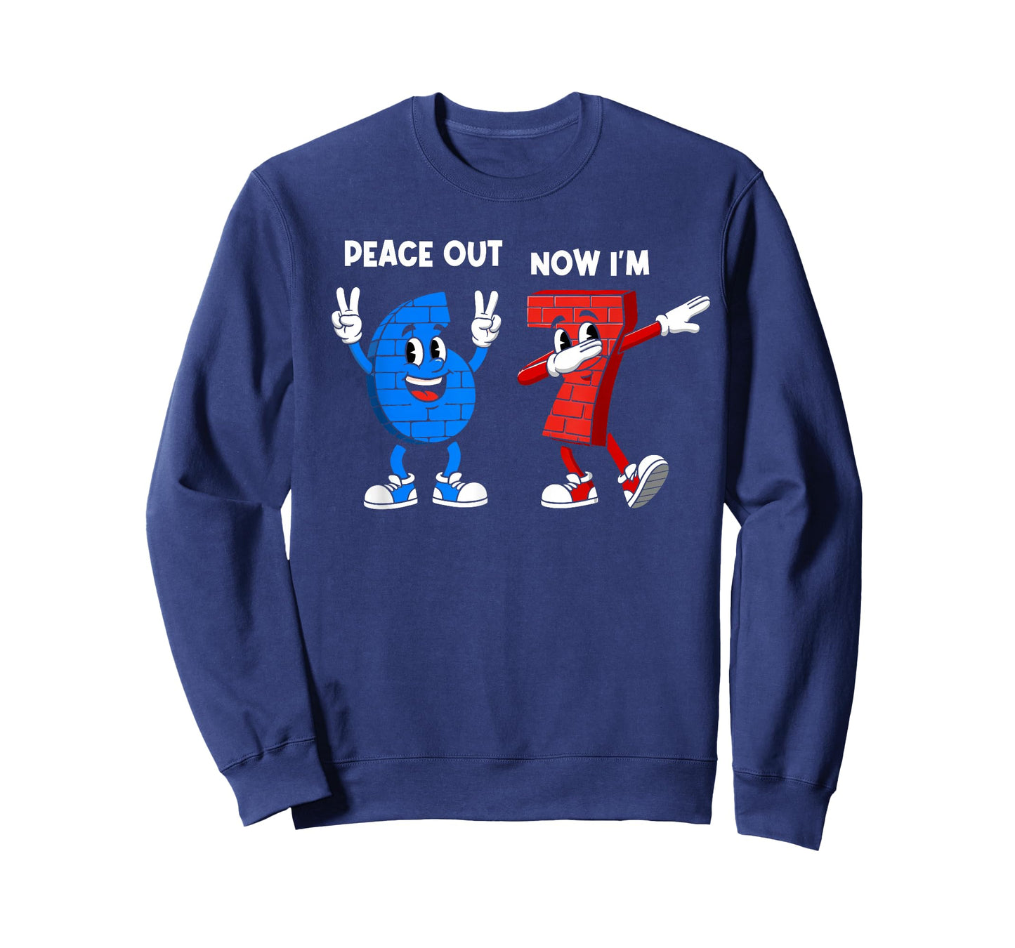 Peace Out 6 Now I'm 7 Year Old Birthday 67 Dabbing Boys Kids T-Shirt