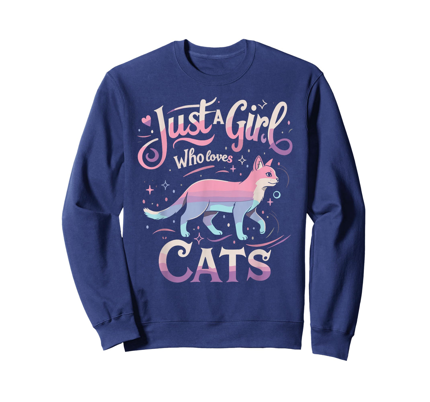 Just a Girl Who Loves Cats Men Women T-Shirt T-Shirt