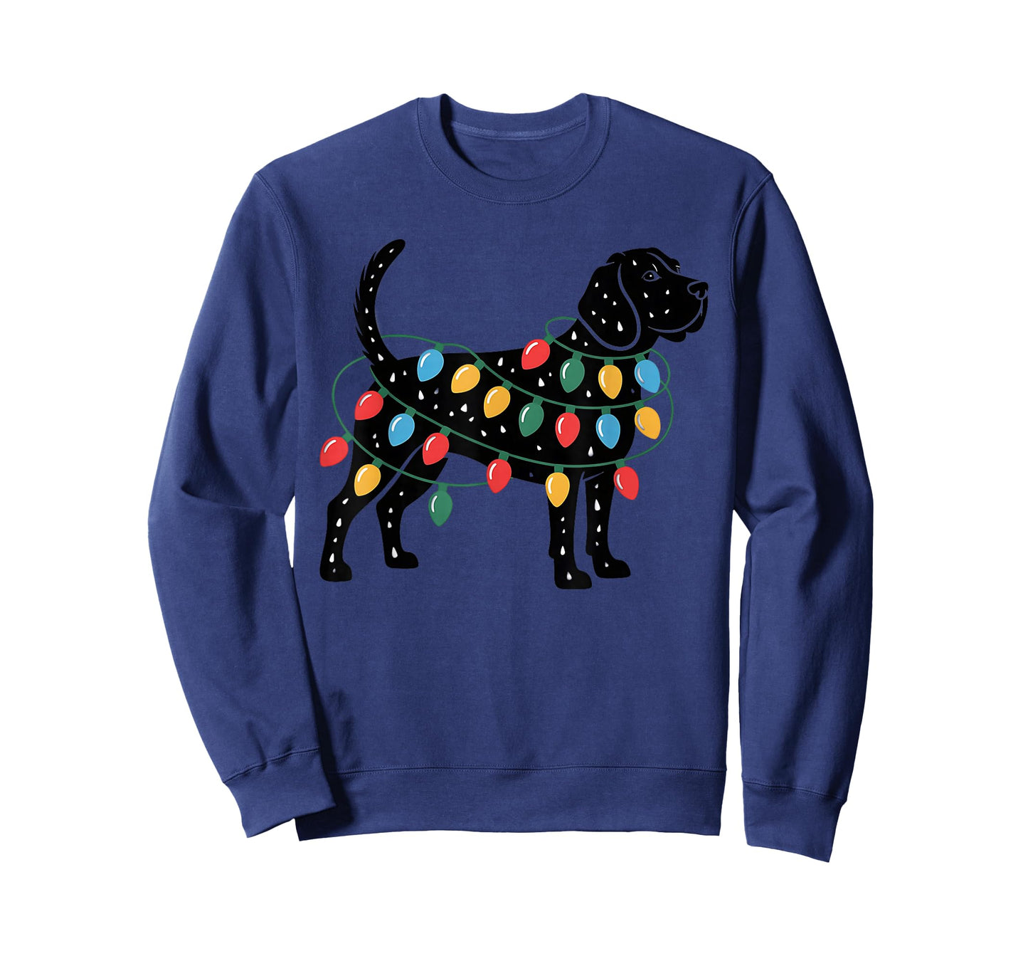Cute Christmas Lights Beagle for Dog Lovers Women Men T-Shirt