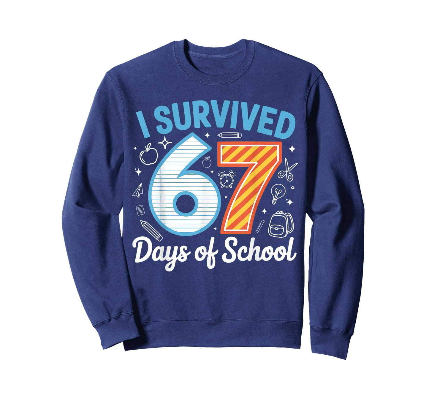 I Survived 67 Days of School Funny Meme Teacher Student T-Shirt