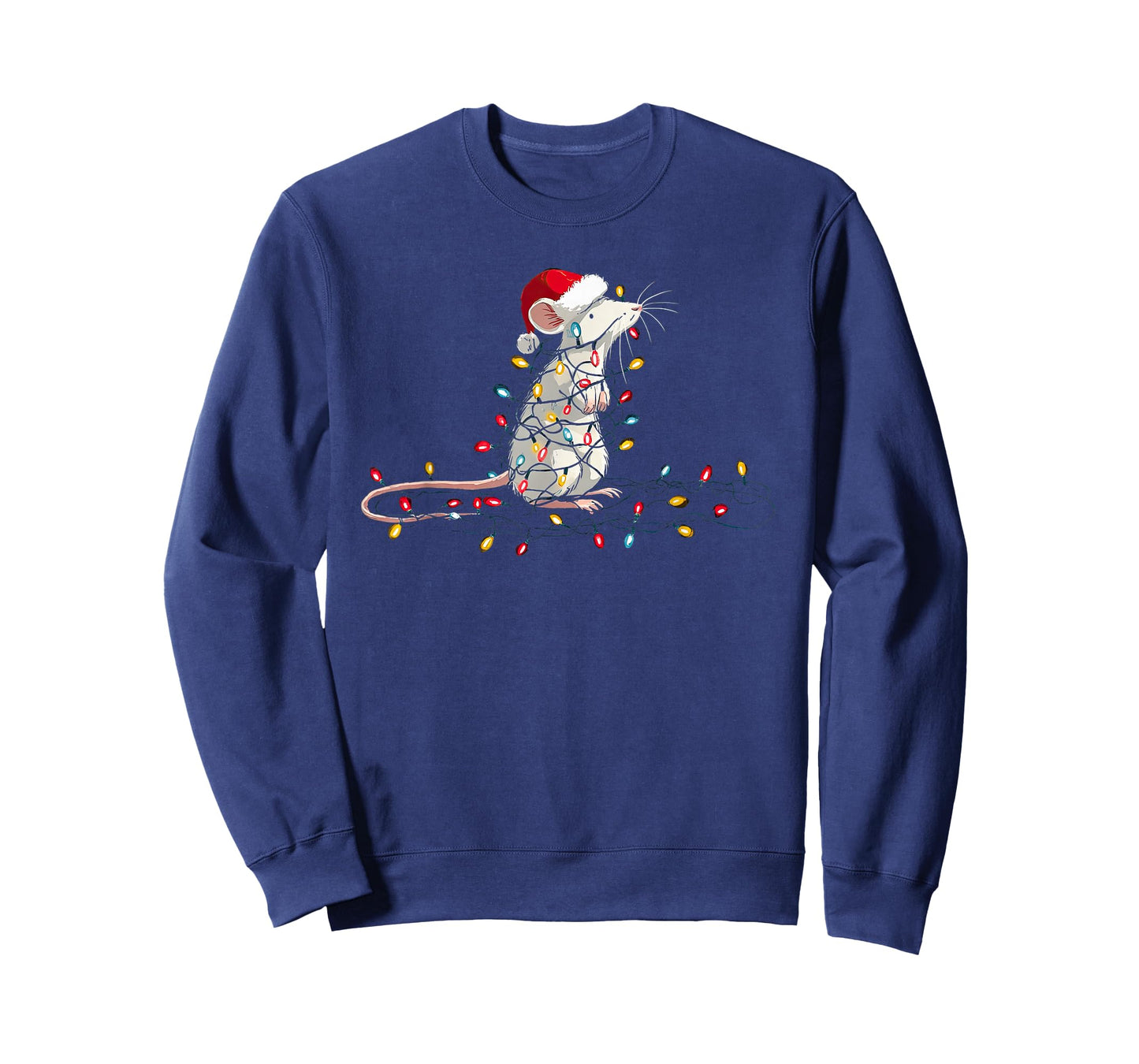 Funny Mouse Christmas Graphics Animal Lights Lover T-Shirt