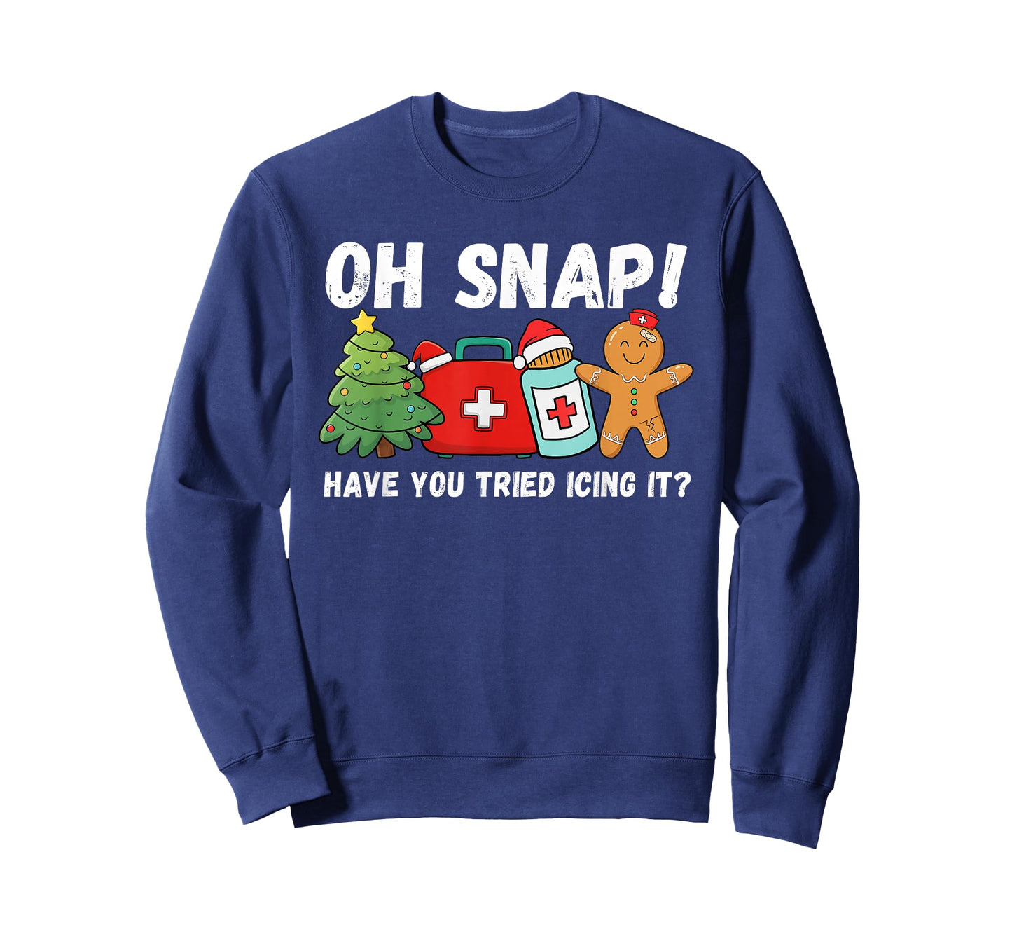 Funny Have You Tried Icing It Gingerbread Nurse Christmas T-Shirt