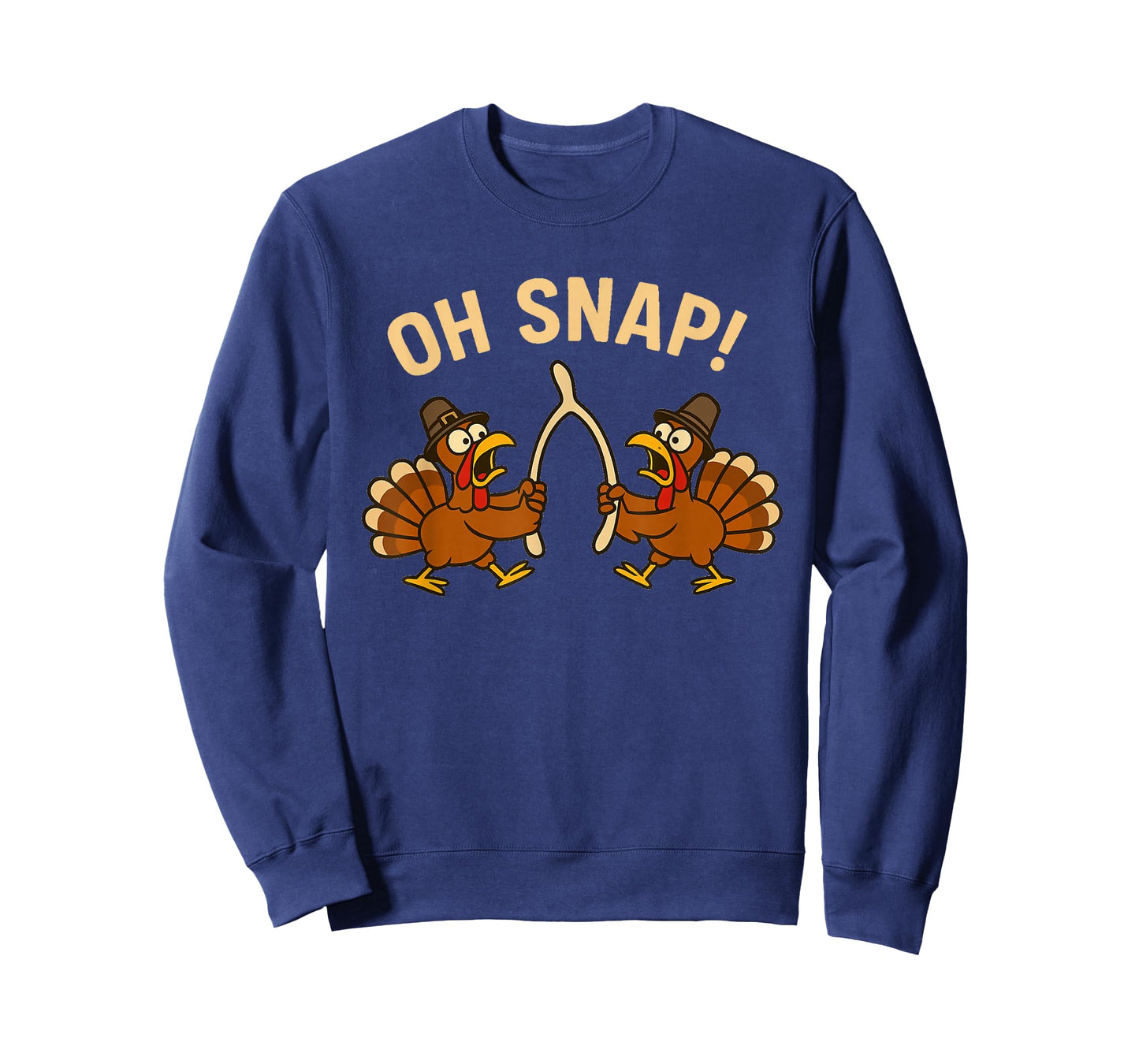Funny Thanksgiving Cartoon Turkeys Wishbone Oh Snap! T-Shirt