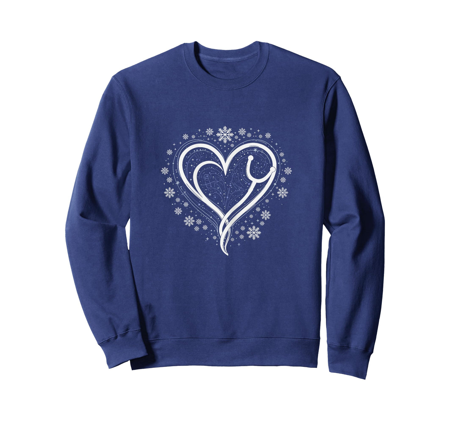 Nurse Heart Design Winter Love for Healthcare Workers T-Shirt