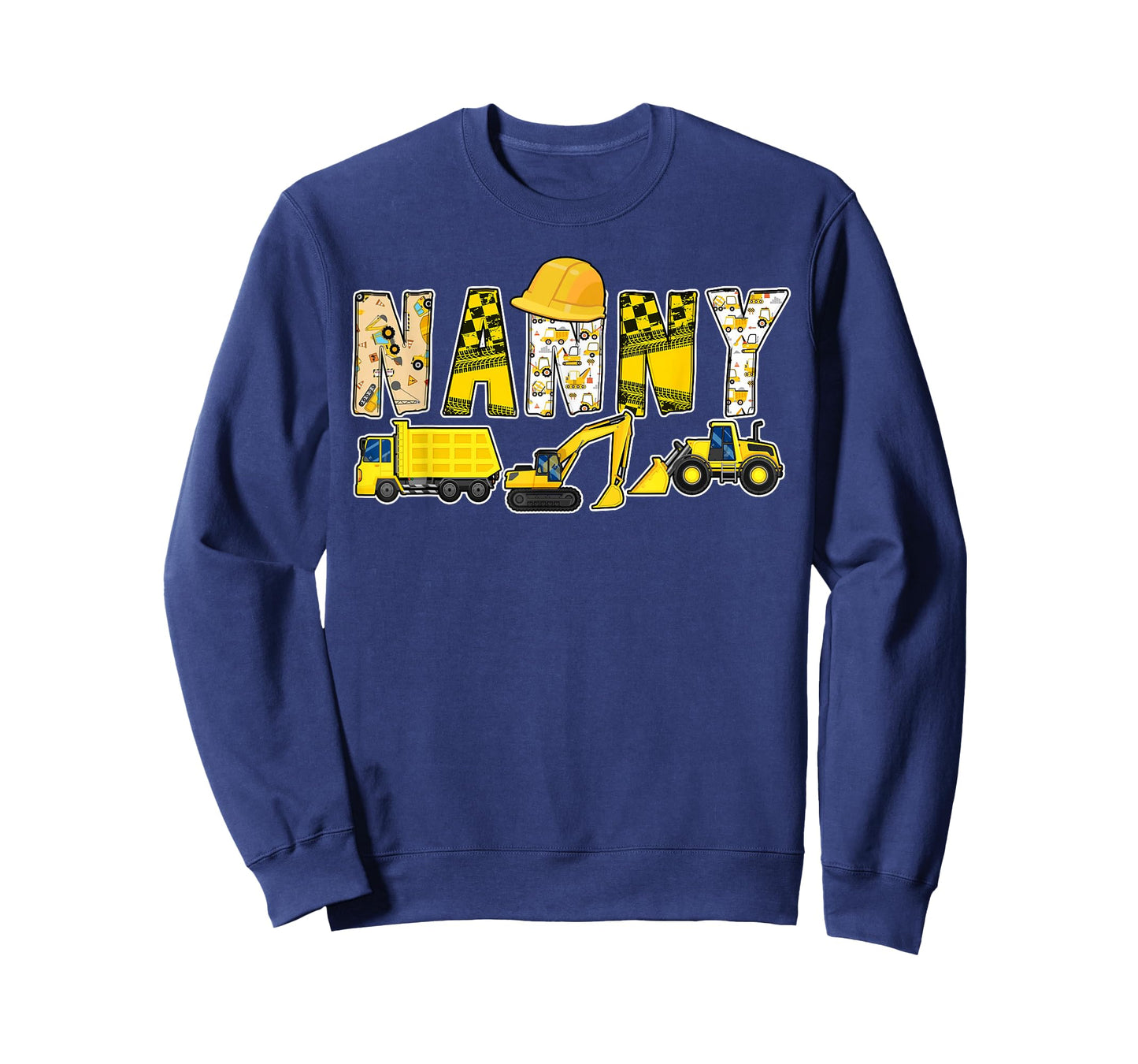 Funny Nanny Construction Excavator Matching Family T-Shirt