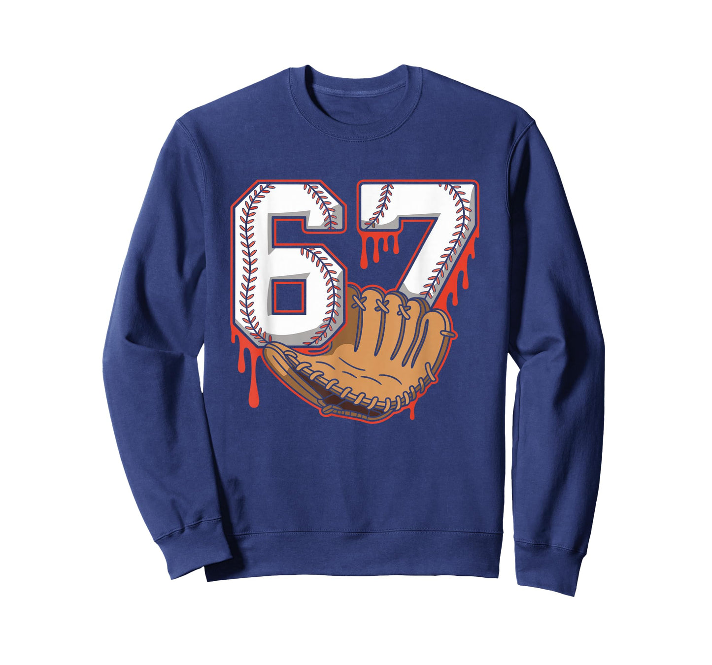 Baseball 67 Six Seven Alpha Slang 6 7 Meme Kids Teachers Boy T-Shirt