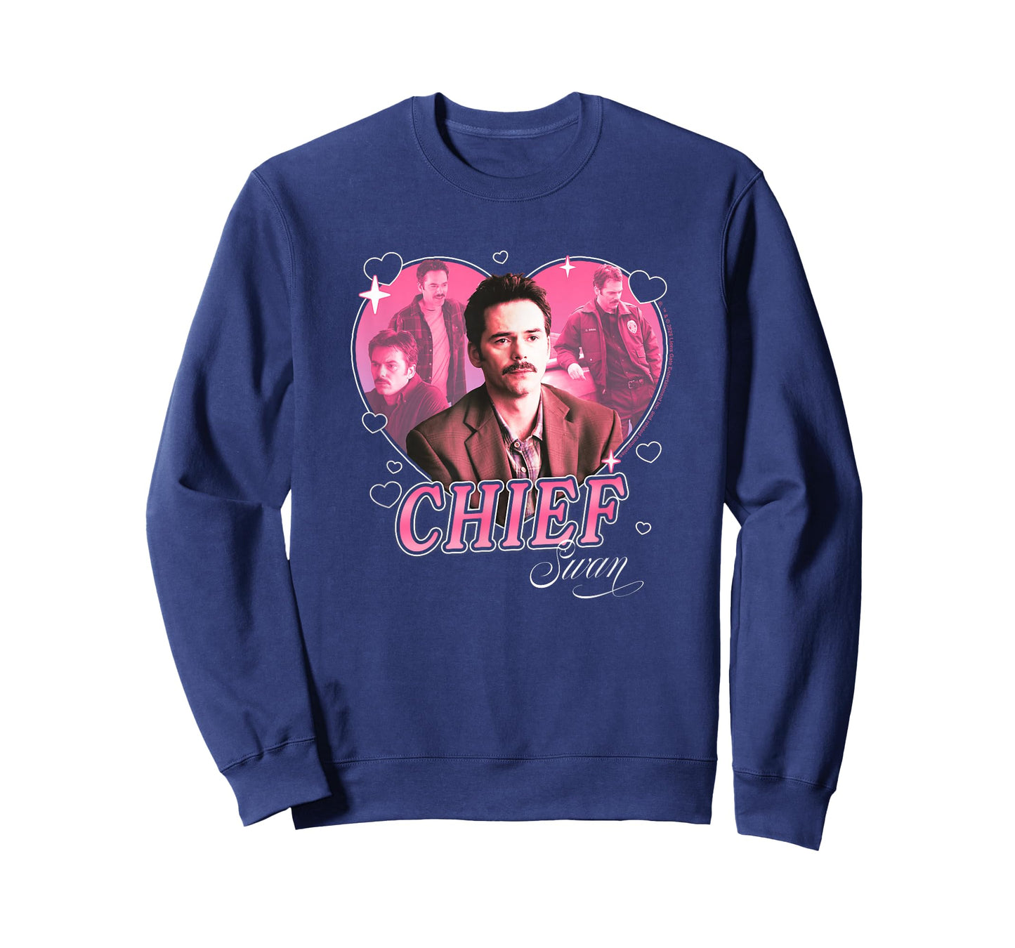 Twilight Chief Charlie Swan Hearts Dad Crush Movie T-Shirt