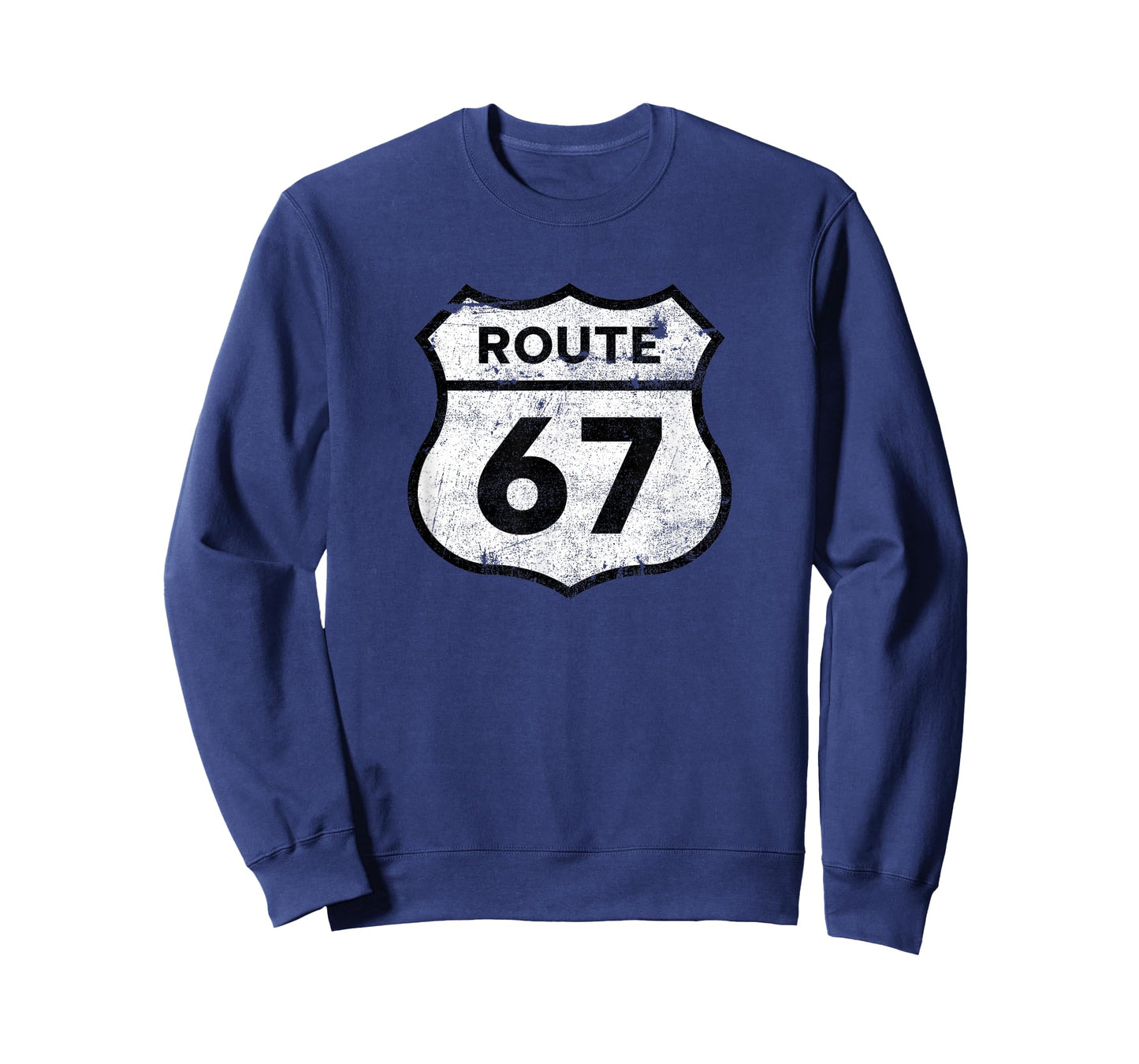 Six Seven Funny Route 67 Road Sign 6 7 Meme Men Women Kids T-Shirt