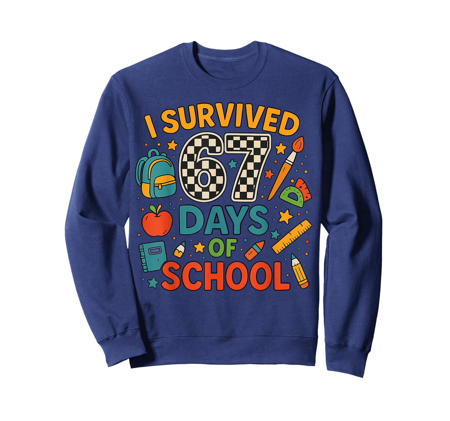 I Survived 67 Days of School Funny Teacher Student T-Shirt