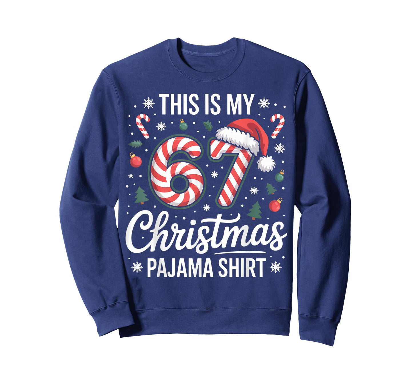 This My 67 Christmas Pajama 67 Meme Gen Alpha Boys Girls T-Shirt
