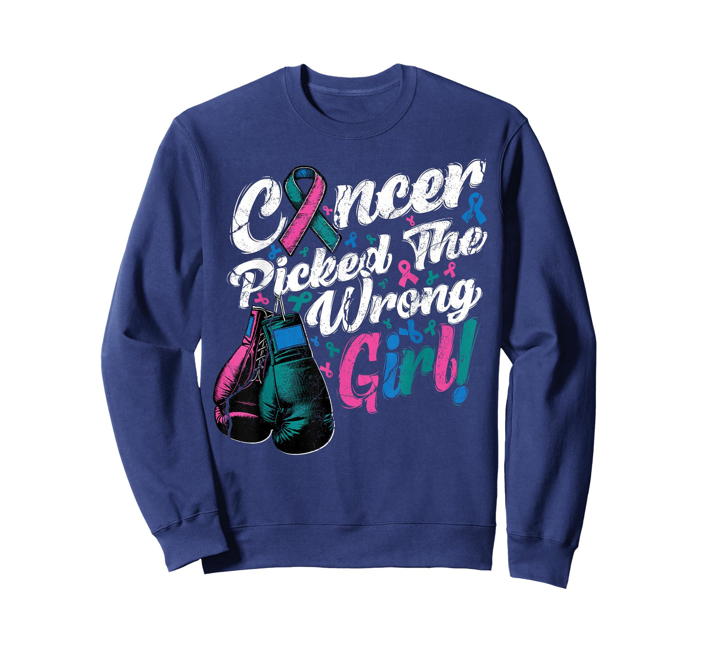 Thyroid Cancer Picked The Wrong Girl Awareness Support Squad T-Shirt
