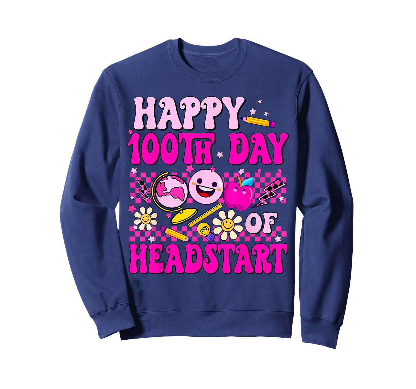 Happy 100th Day of Headstart 100 Days of School Headstart T-Shirt