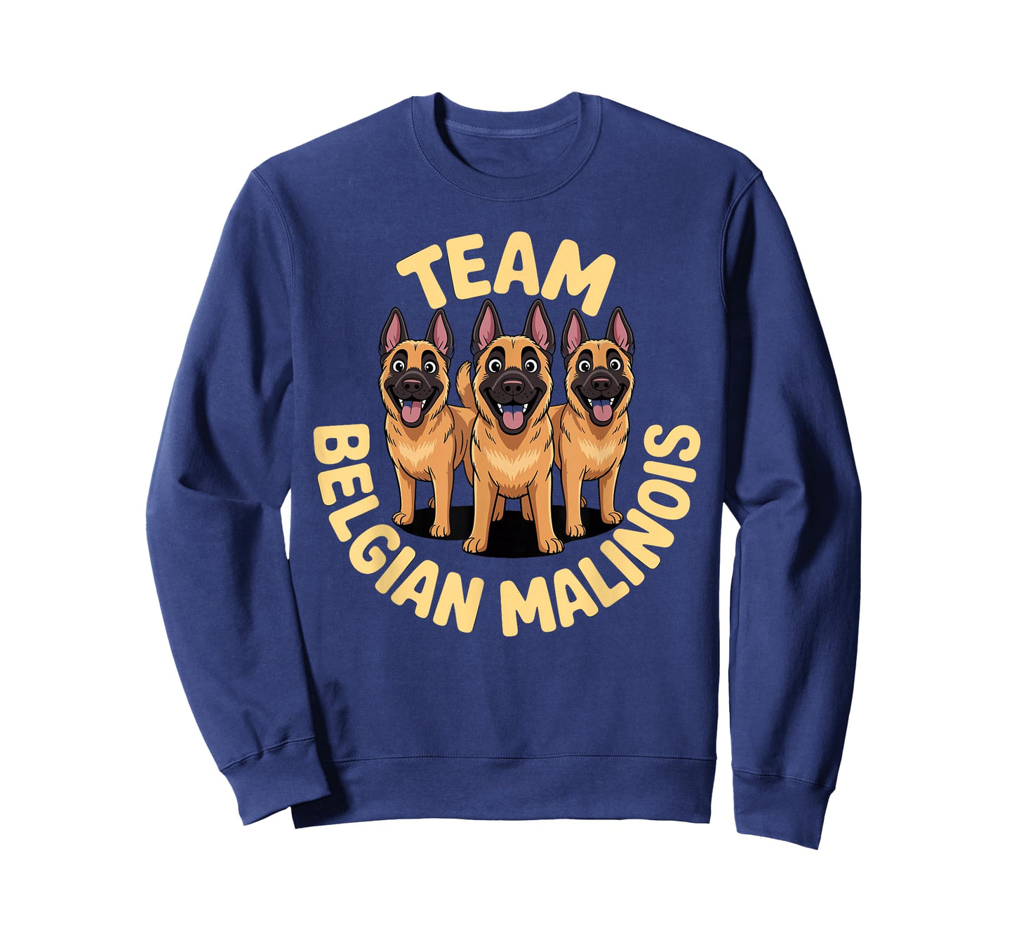 Cartoon Working Shepherd Pet Dog Breed Team Belgian Malinois T-Shirt