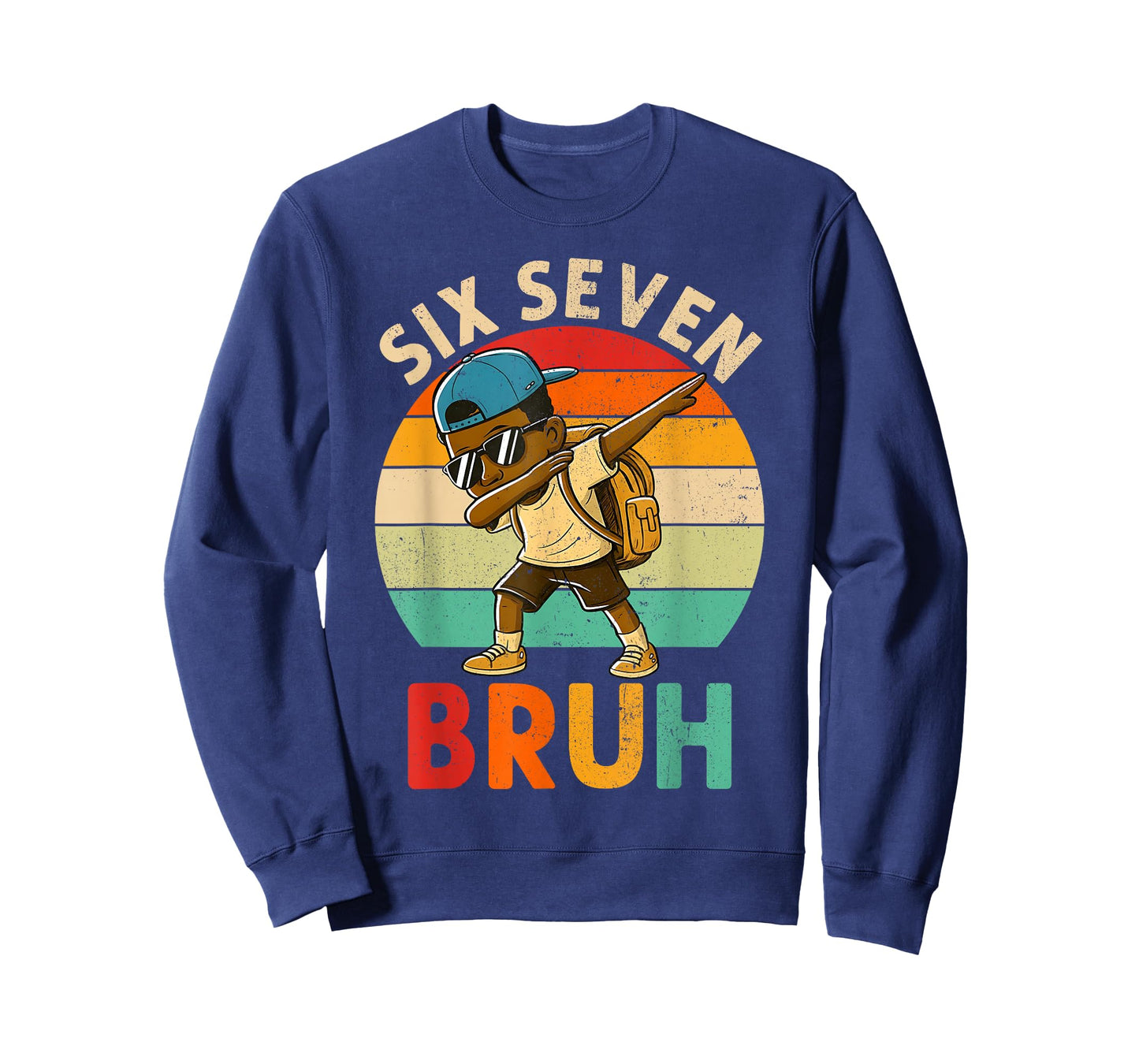 Funny 67 Meme 6 7 Slang Gen Z Six Seven Bruh Dabbing Boys T-Shirt
