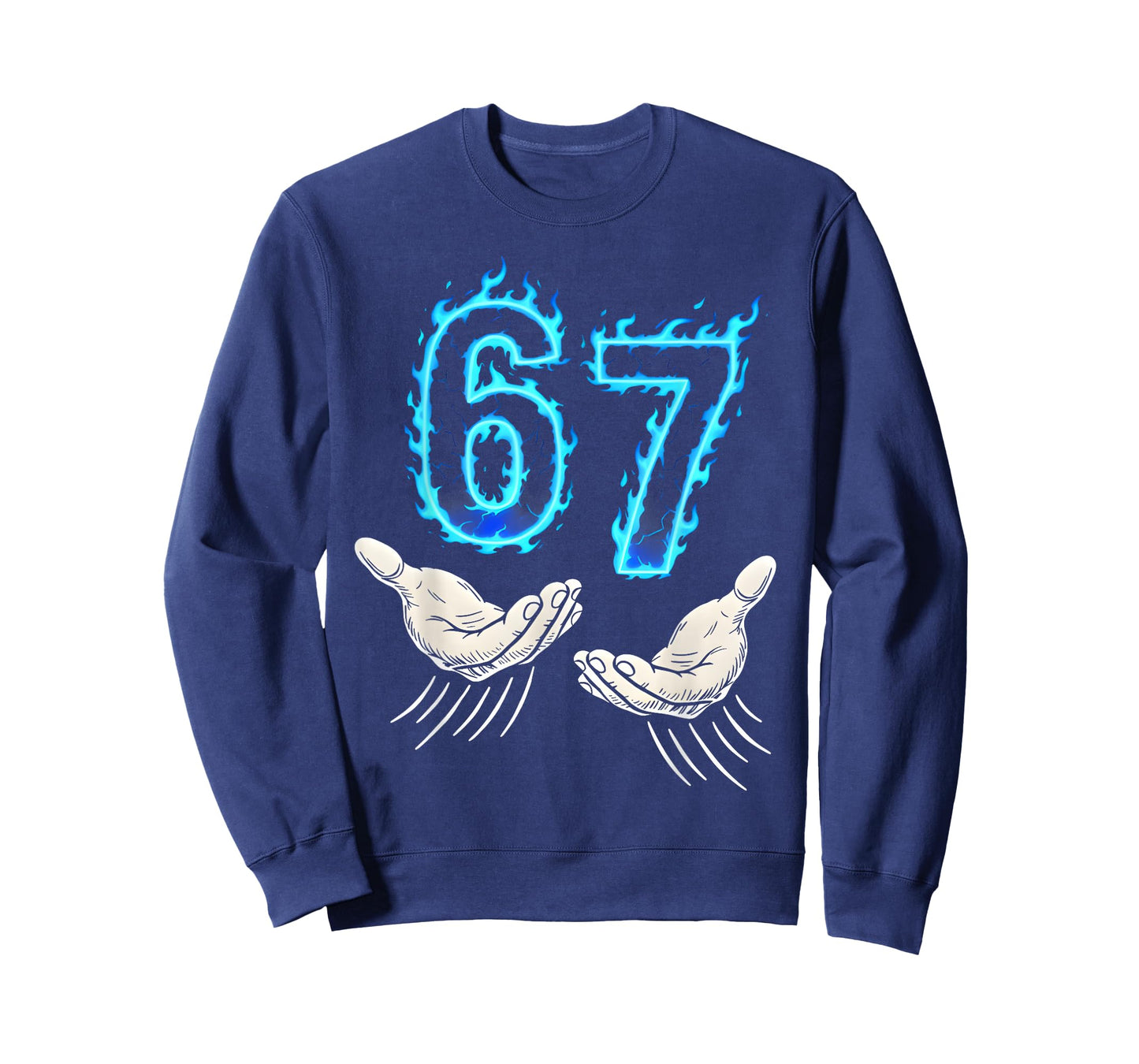 Six Seven 6 7 Meme Hand 67 T-Shirt