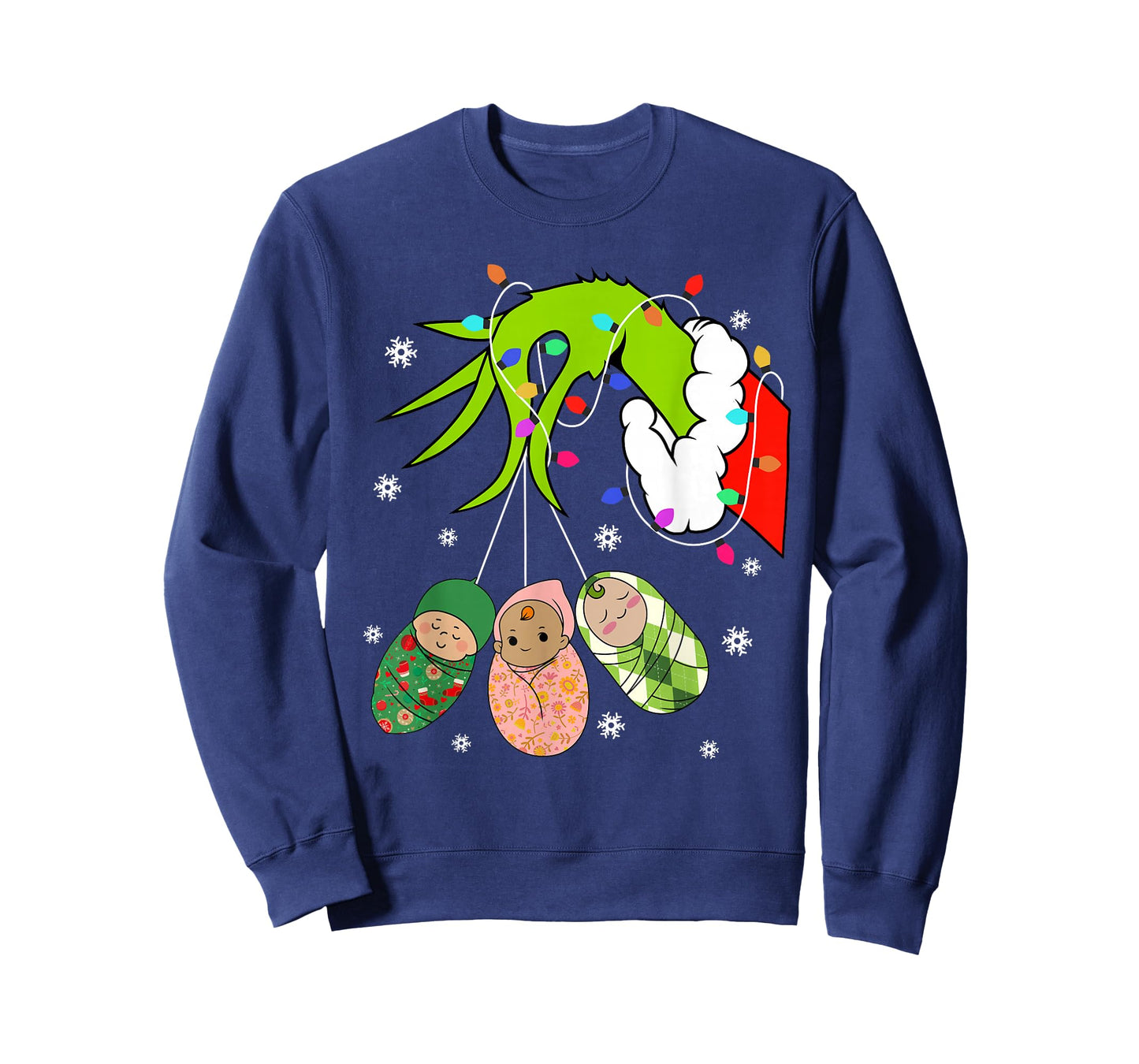 Labor and Delivery Nurse Merry Christmas Xmas Lights Holiday T-Shirt