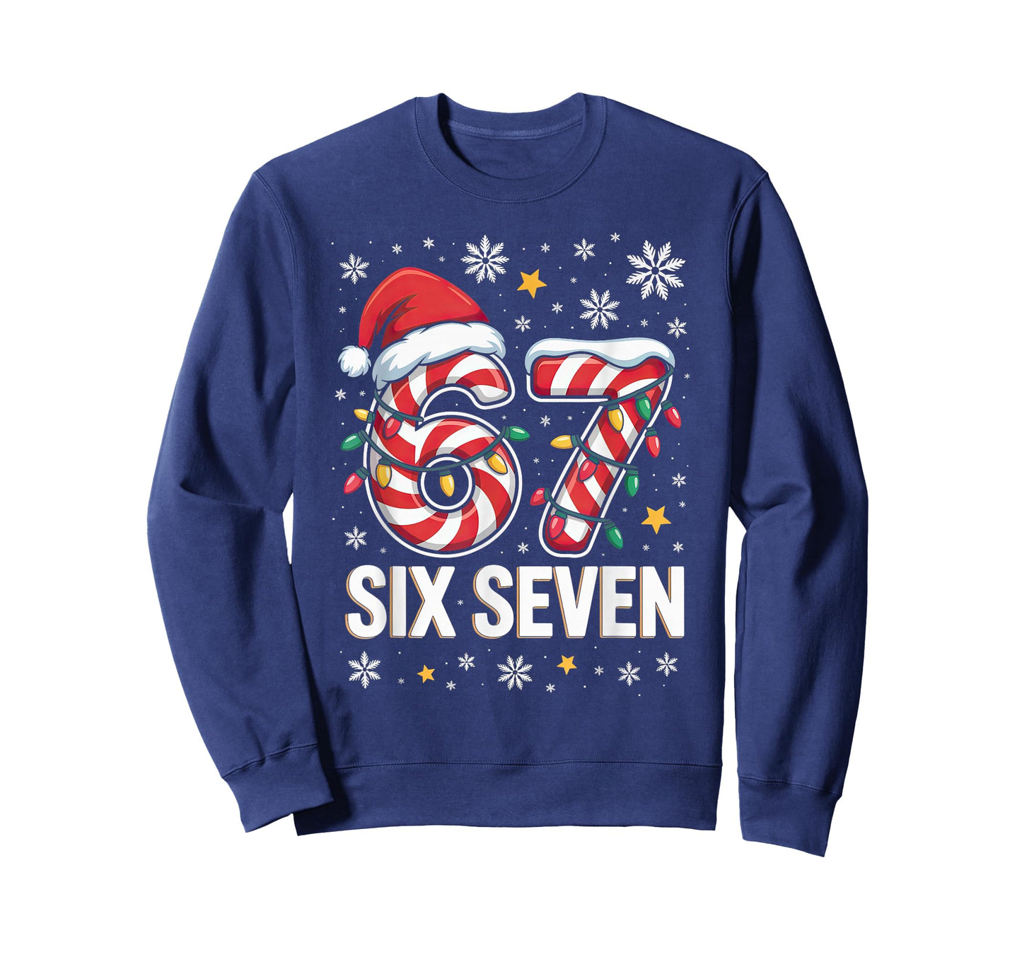 67 Christmas Kids Boys Girls Meme Xmas Fun Candy Cane T-Shirt