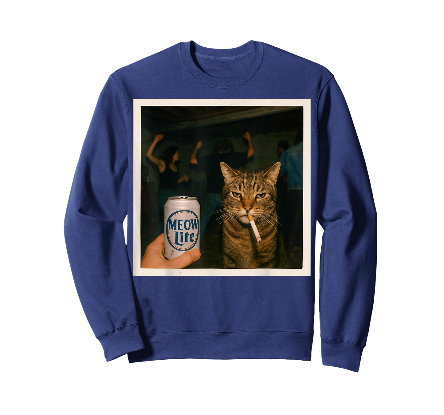 Meow Lite Party Cat Stupid Brainrot Humor Aesthetic T-Shirt