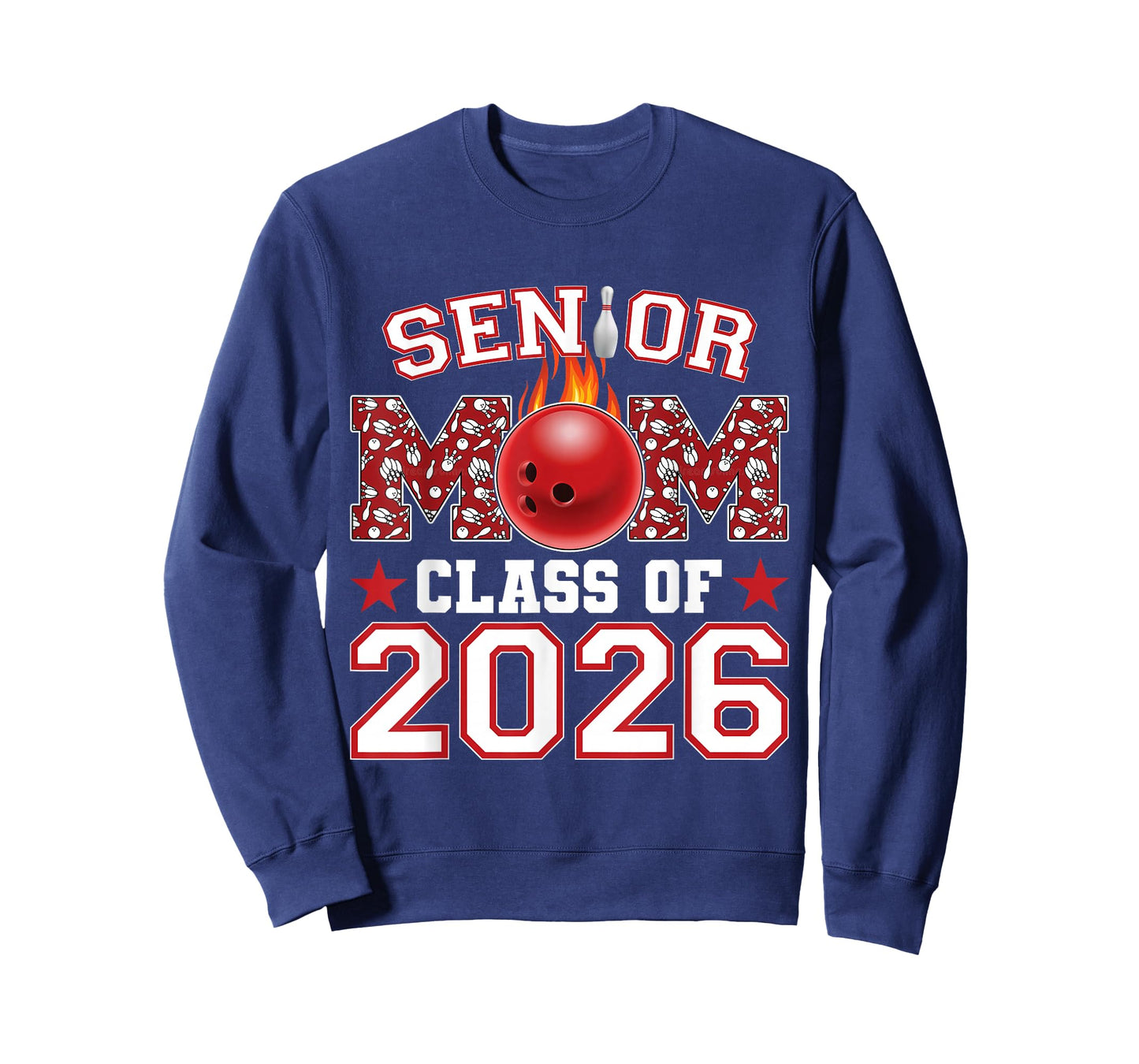 Senior Bowling Mom 2026 Senior Mom Class of 2026 T-Shirt
