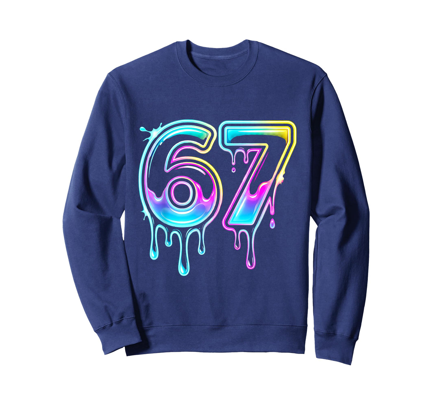 Six Seven Ice Cream Drip Cool Meme 67 Funny 6 7 Boys Youth T-Shirt