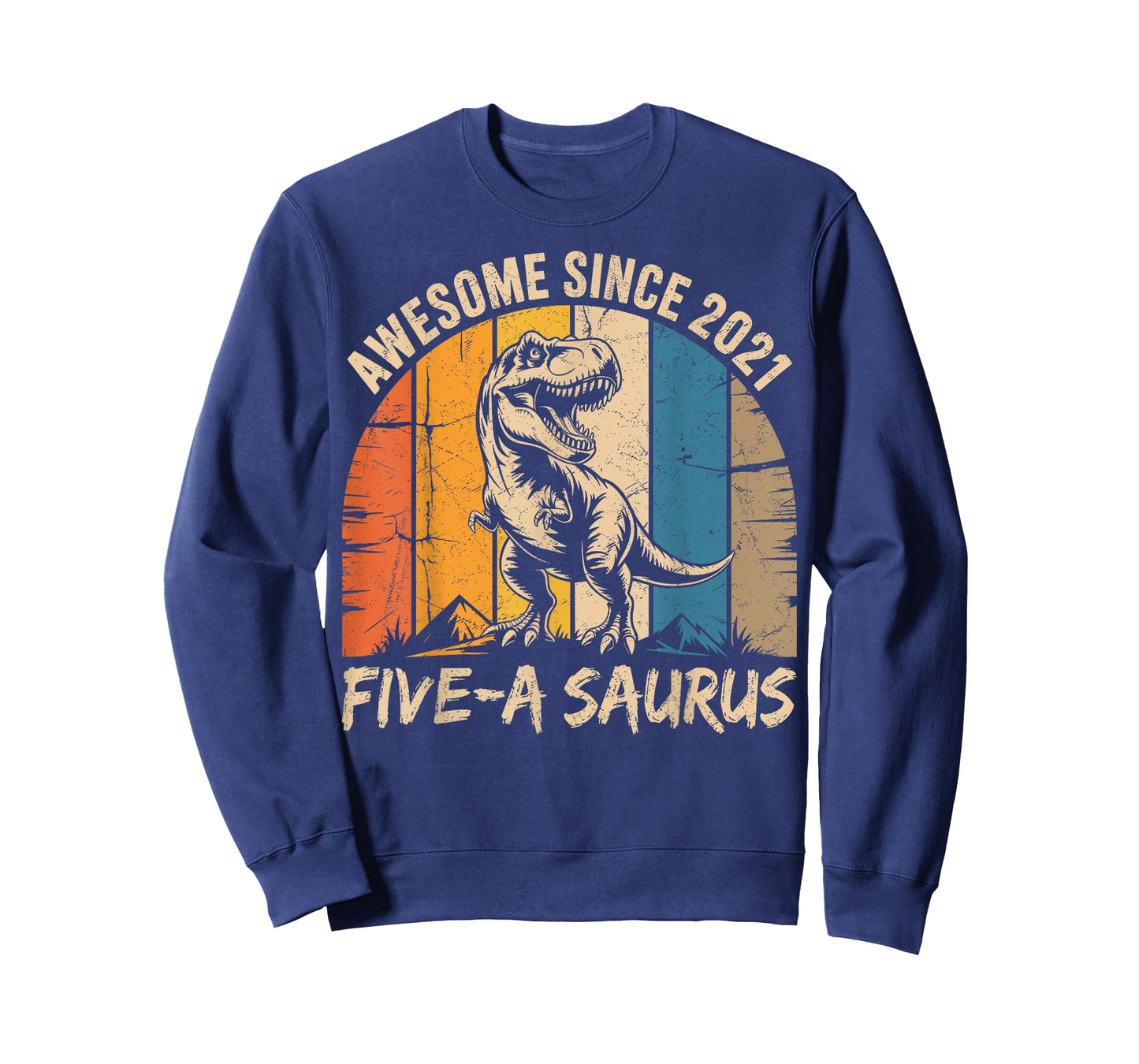 5 Year Old Dinosaur 5th Birthday Five Saurus Boys Kids T-Shirt