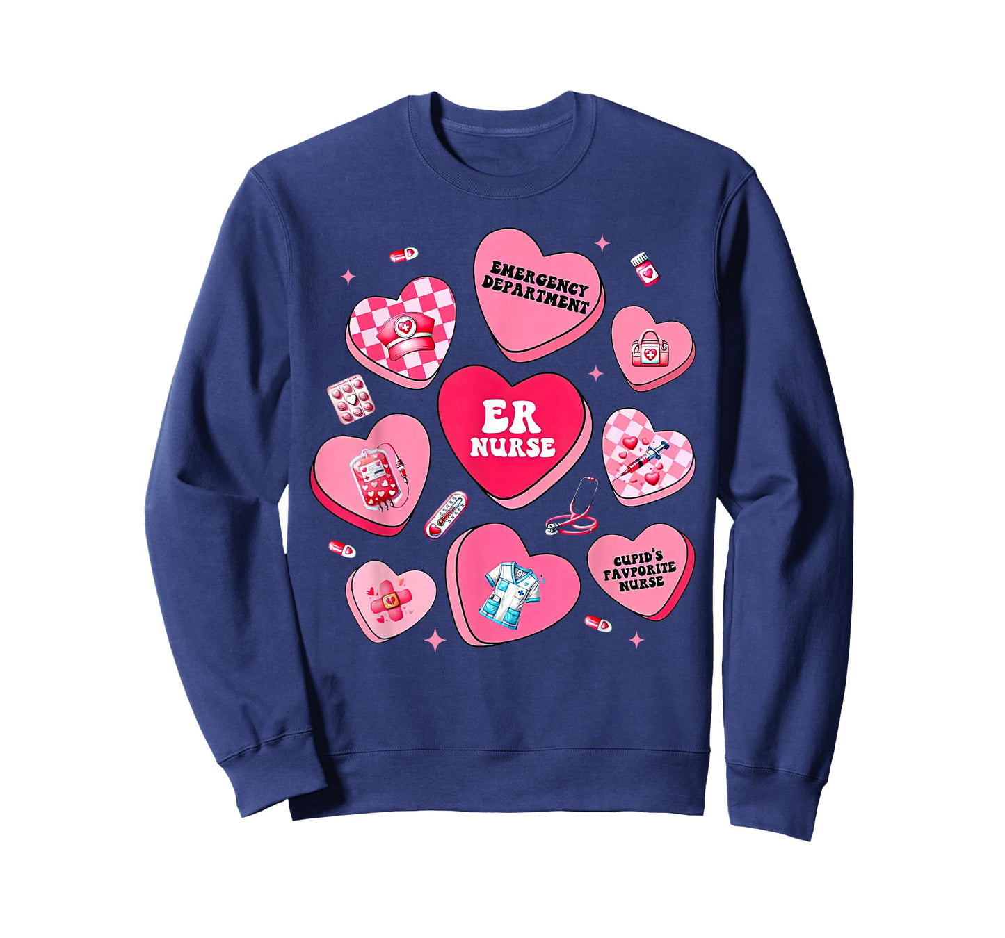 Emergency Department Candy Heart Valentine ER Emergency Room T-Shirt