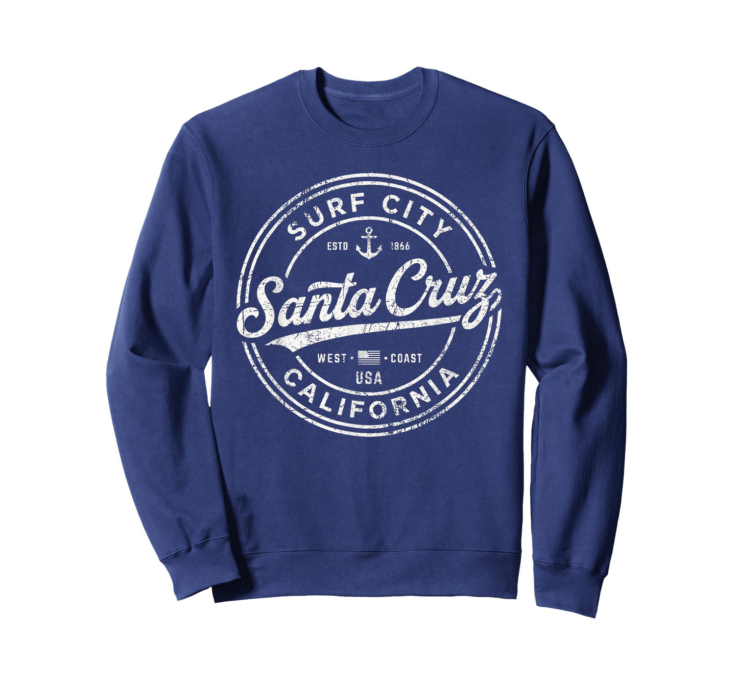 Vintage Santa Cruz Surf City California West Coast. Retro T-Shirt