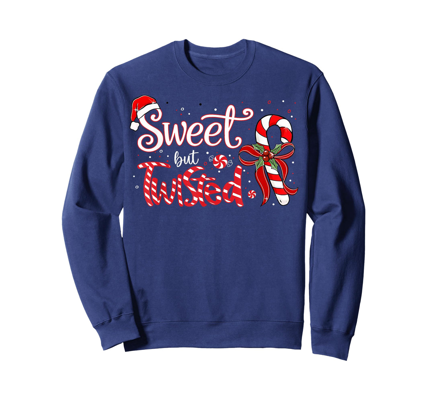 Sweet But Twisted Funny Christmas Candy Cane Xmas Holiday T-Shirt