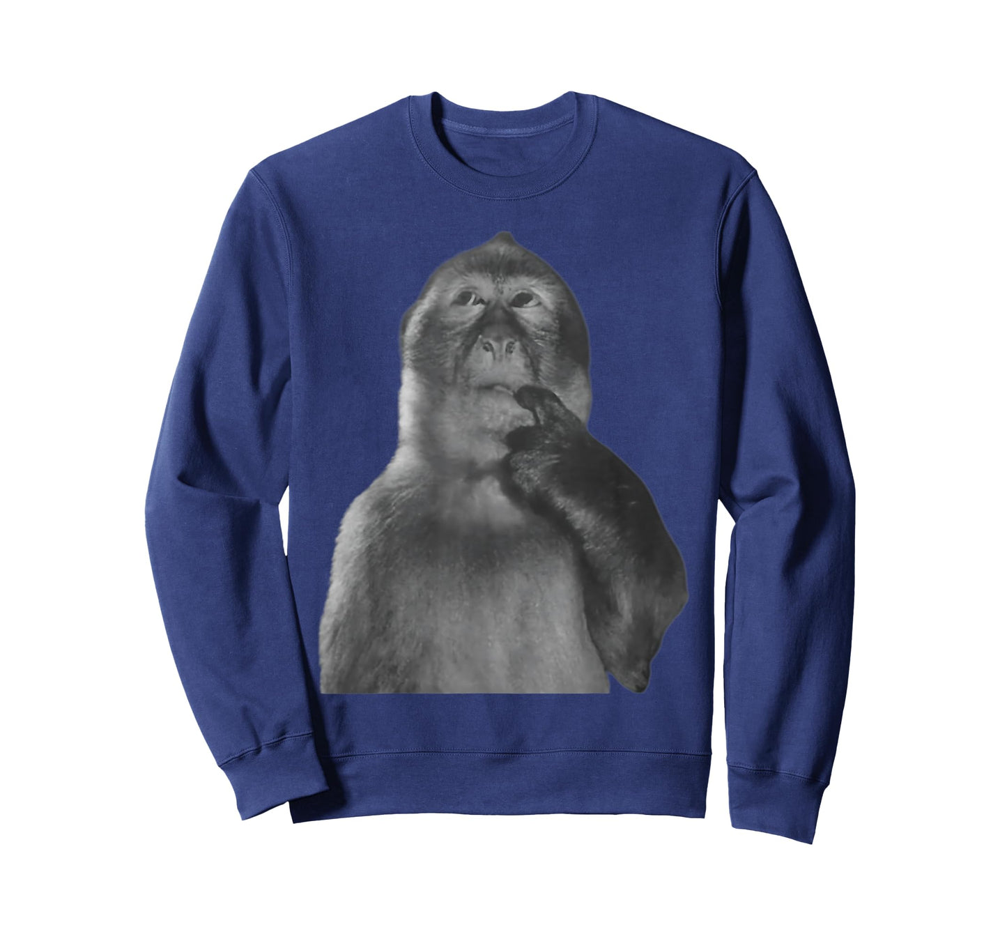 Funny Thinking Monkey Meme Curious Ape Brainrot T-Shirt
