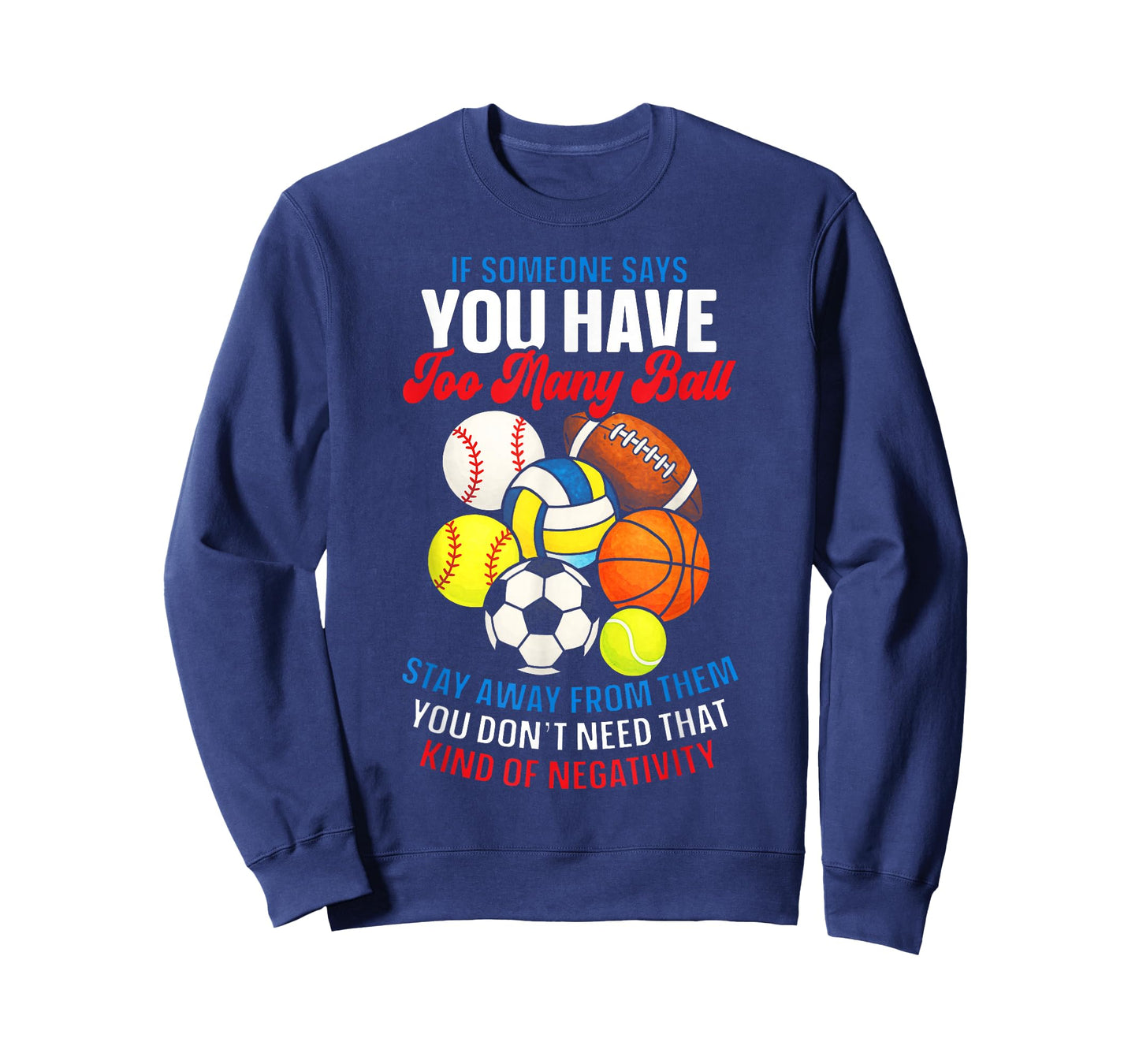 Sports Humor Quote Multi Sport Lover Positive Vibe Retro T-Shirt
