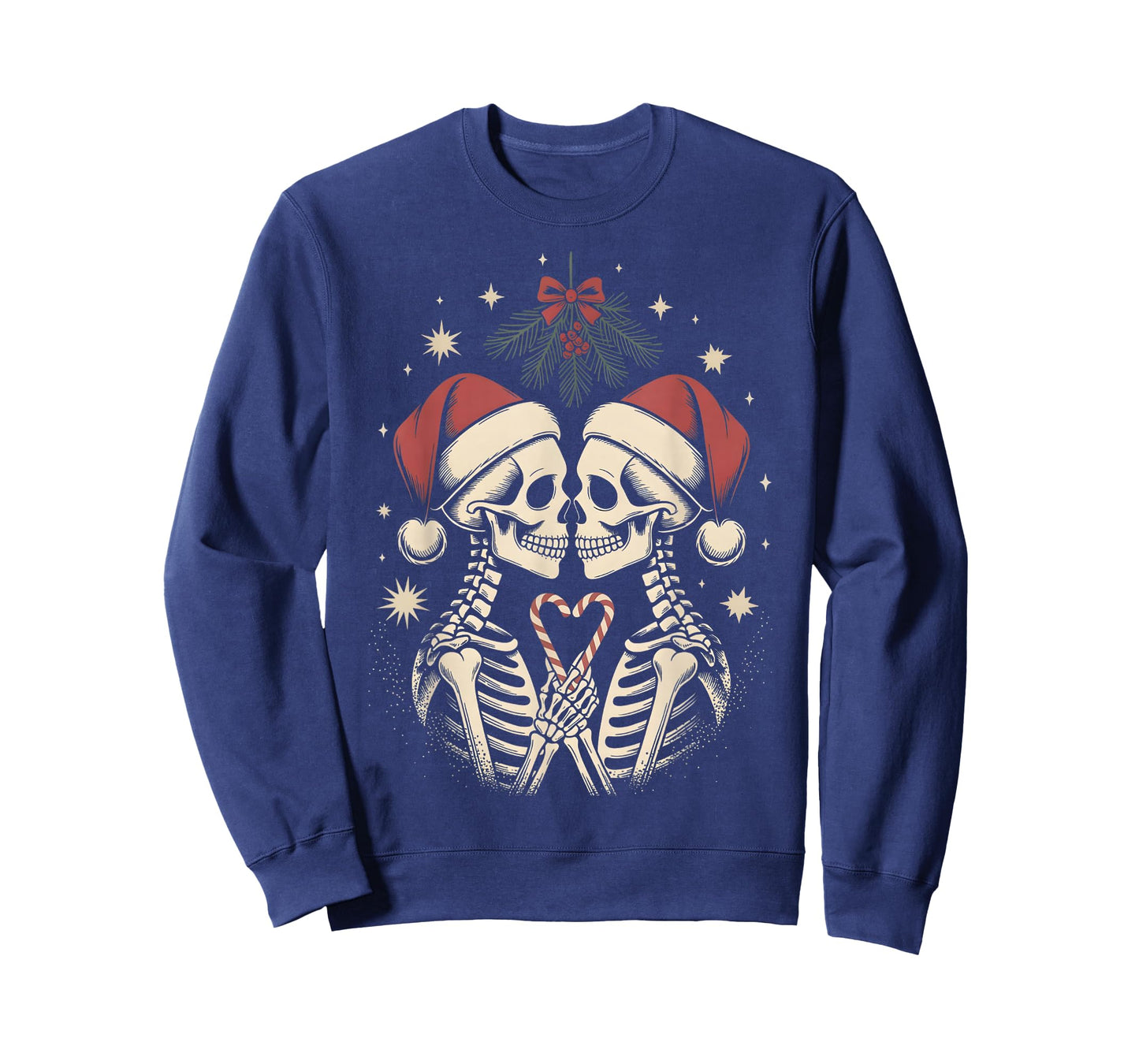 Christmas Matching Gothic Couple Dark Humor Skeleton Emo T-Shirt