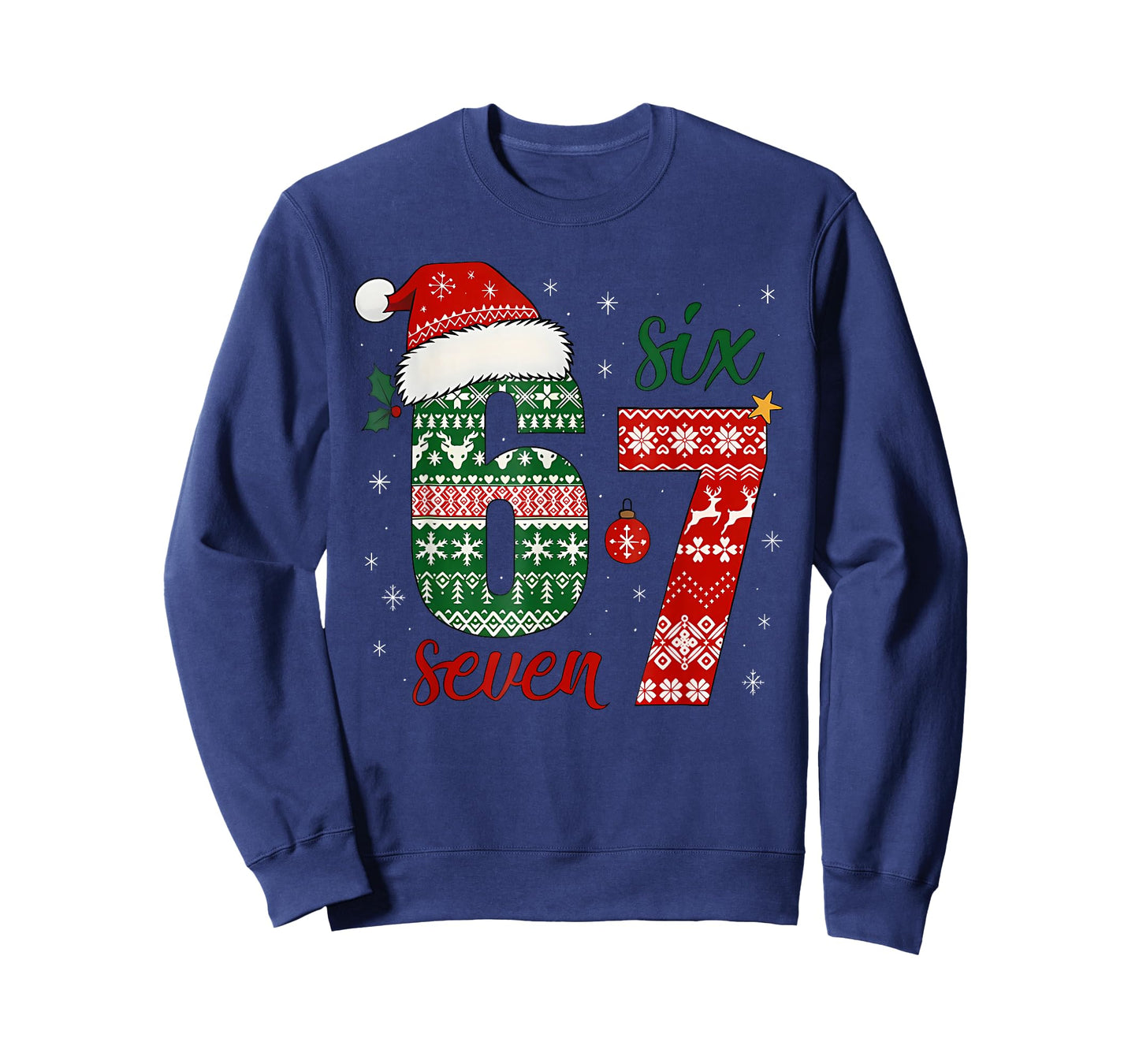 67 Santa Christmas Funny Brainrot for Boys Kids Teens T-Shirt