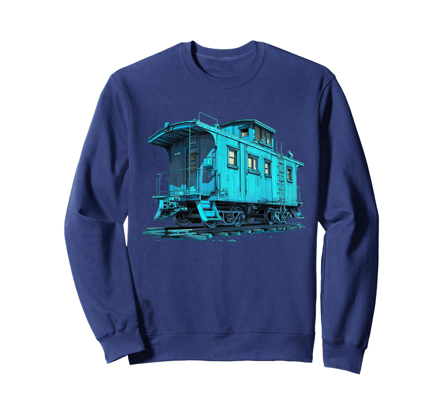 Cool Blue Caboose Costume for Railroad Lovers T-Shirt