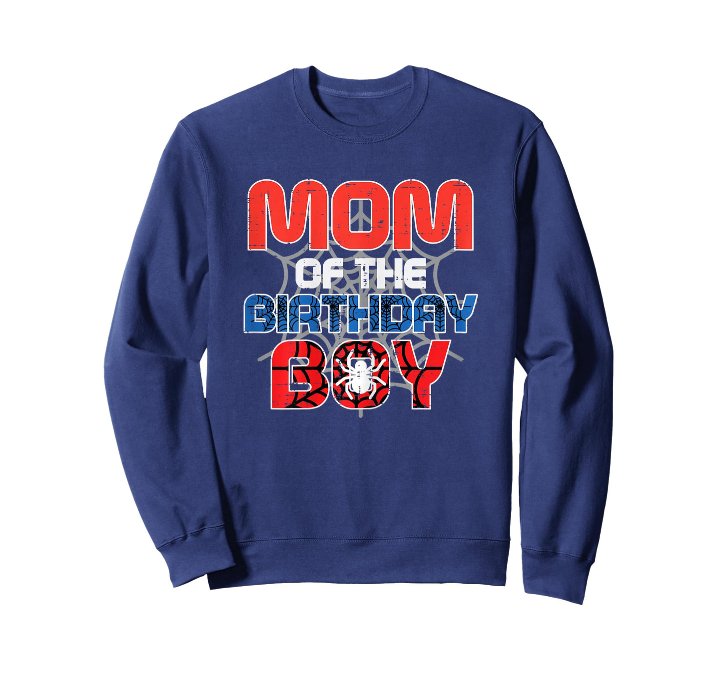 Mom of Birthday Boy Spider Bday Party Family Matching Women T-Shirt