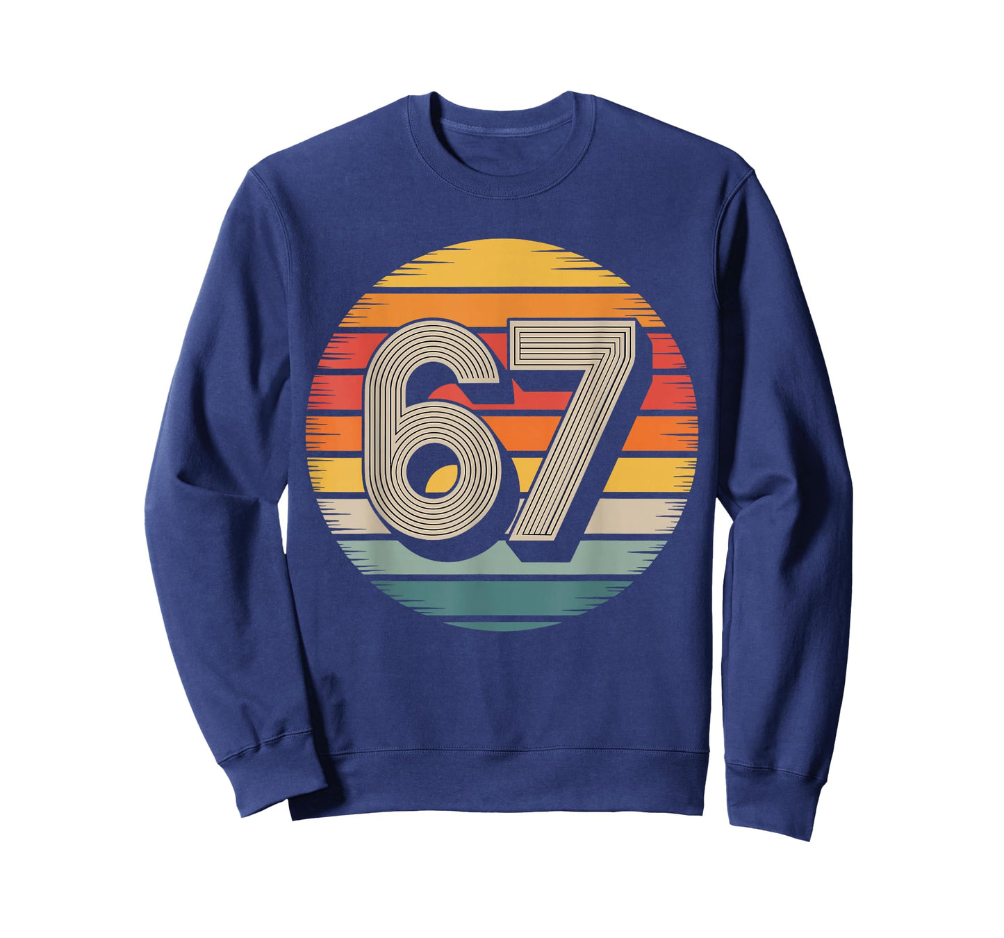 67 Meme Six Seven 6 7 Shirt Meme Funny Number Vintage T-Shirt