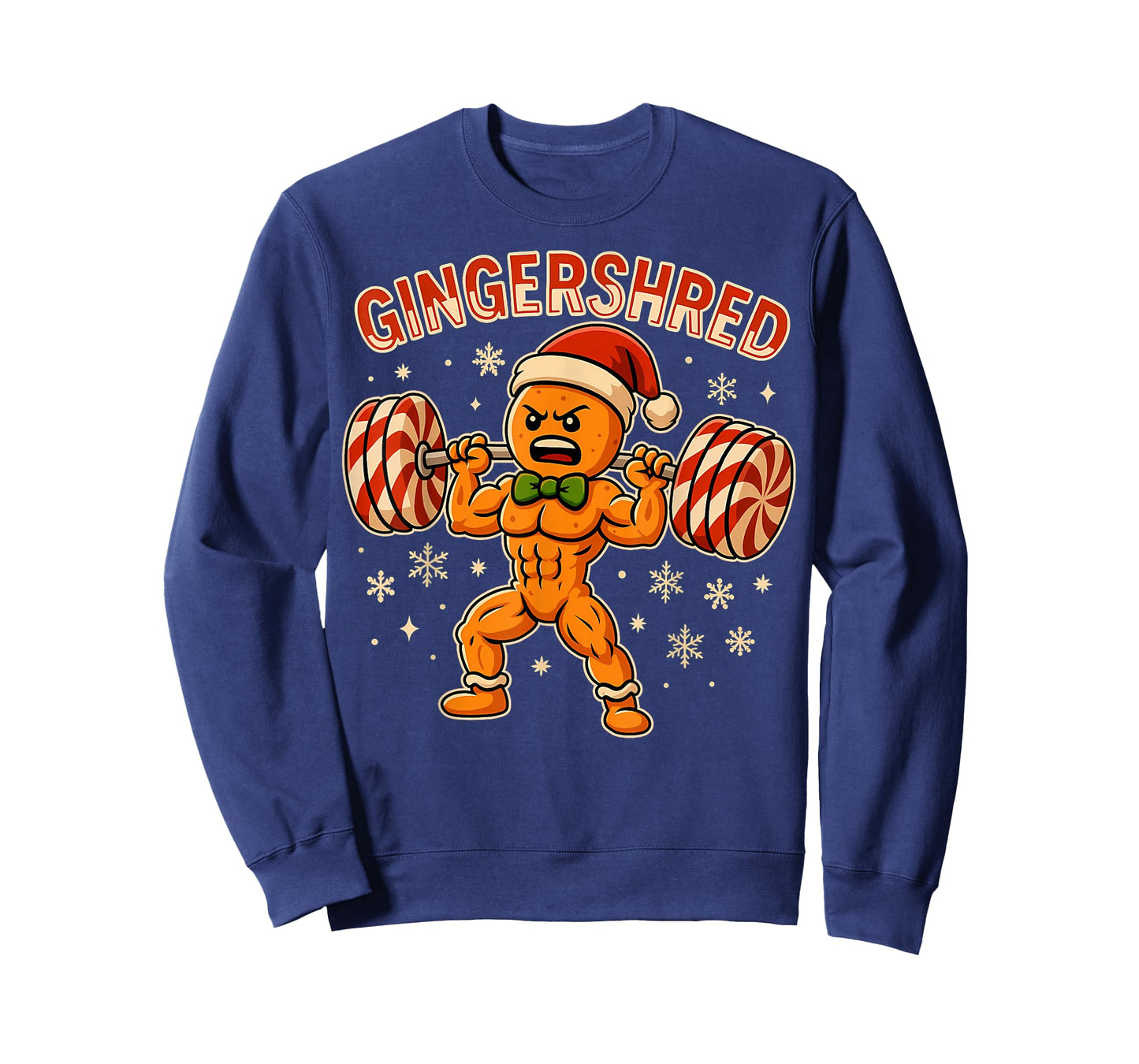 Christmas Gym Gingerbread Gingershred Xmas Workout Men Women T-Shirt