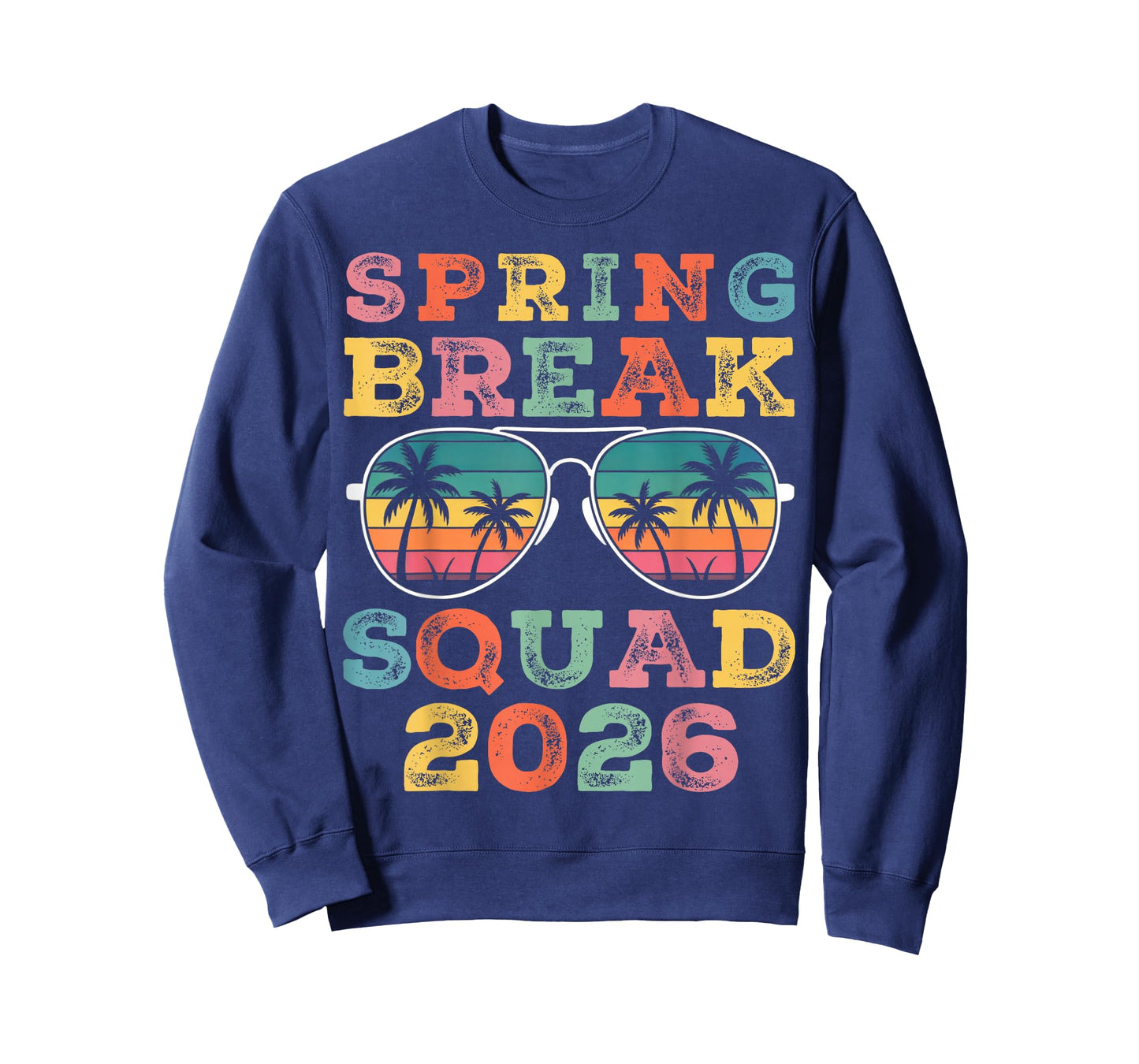 Spring Break Squad 2026 Funny Vintage Team Family Fun T-Shirt