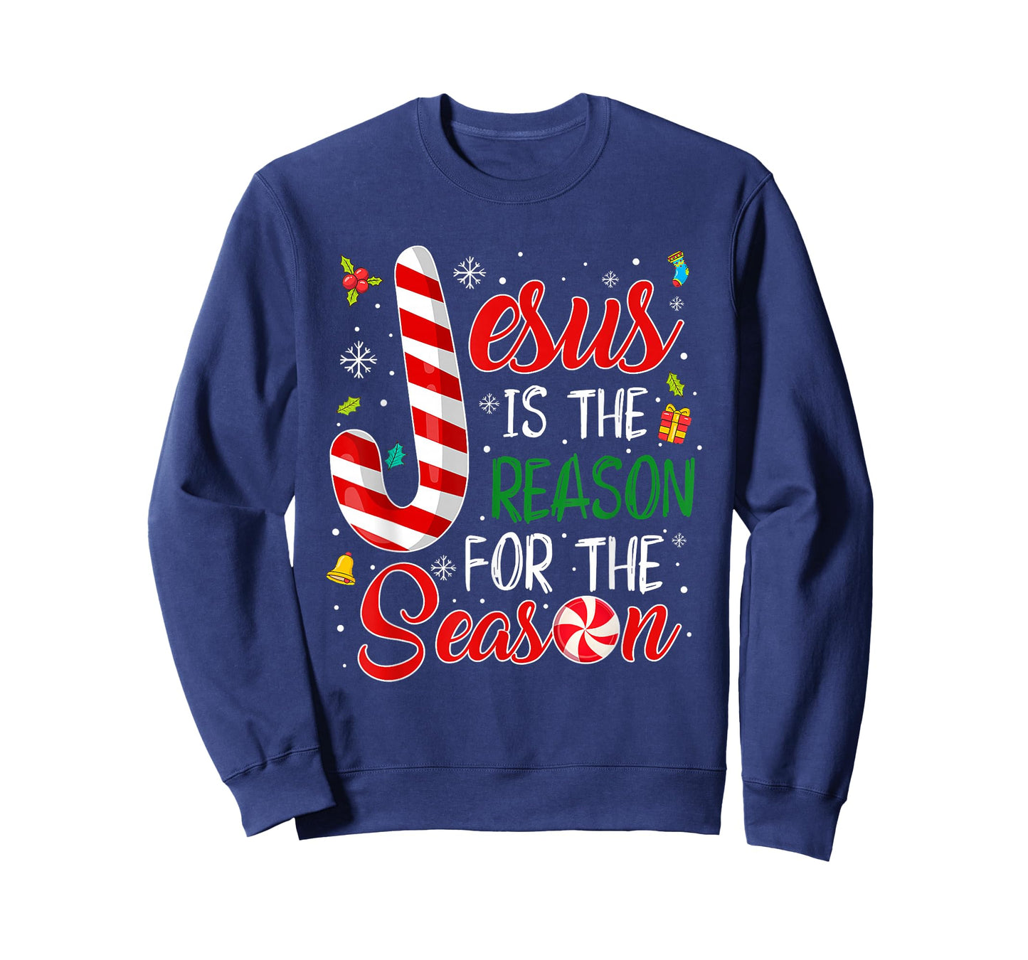 Jesus is The Reason for The Season Faith Christmas Pajama T-Shirt
