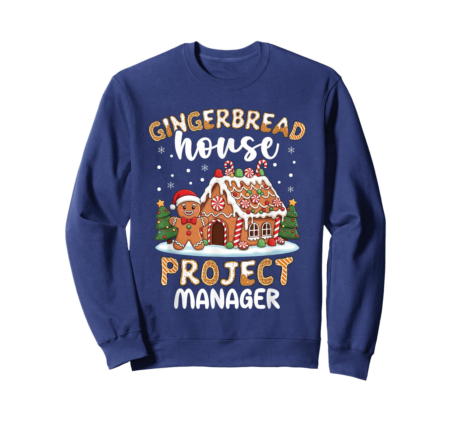 Gingerbread House Project Manager Christmas Cookie Baking T-Shirt