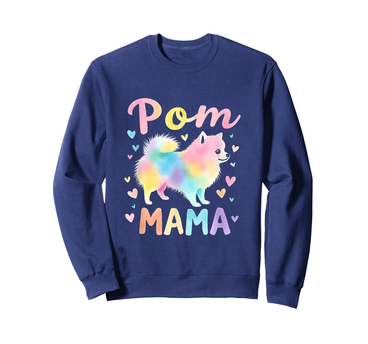 Pomeranian Mama Design Colorful Pomeranian Mom T-Shirt