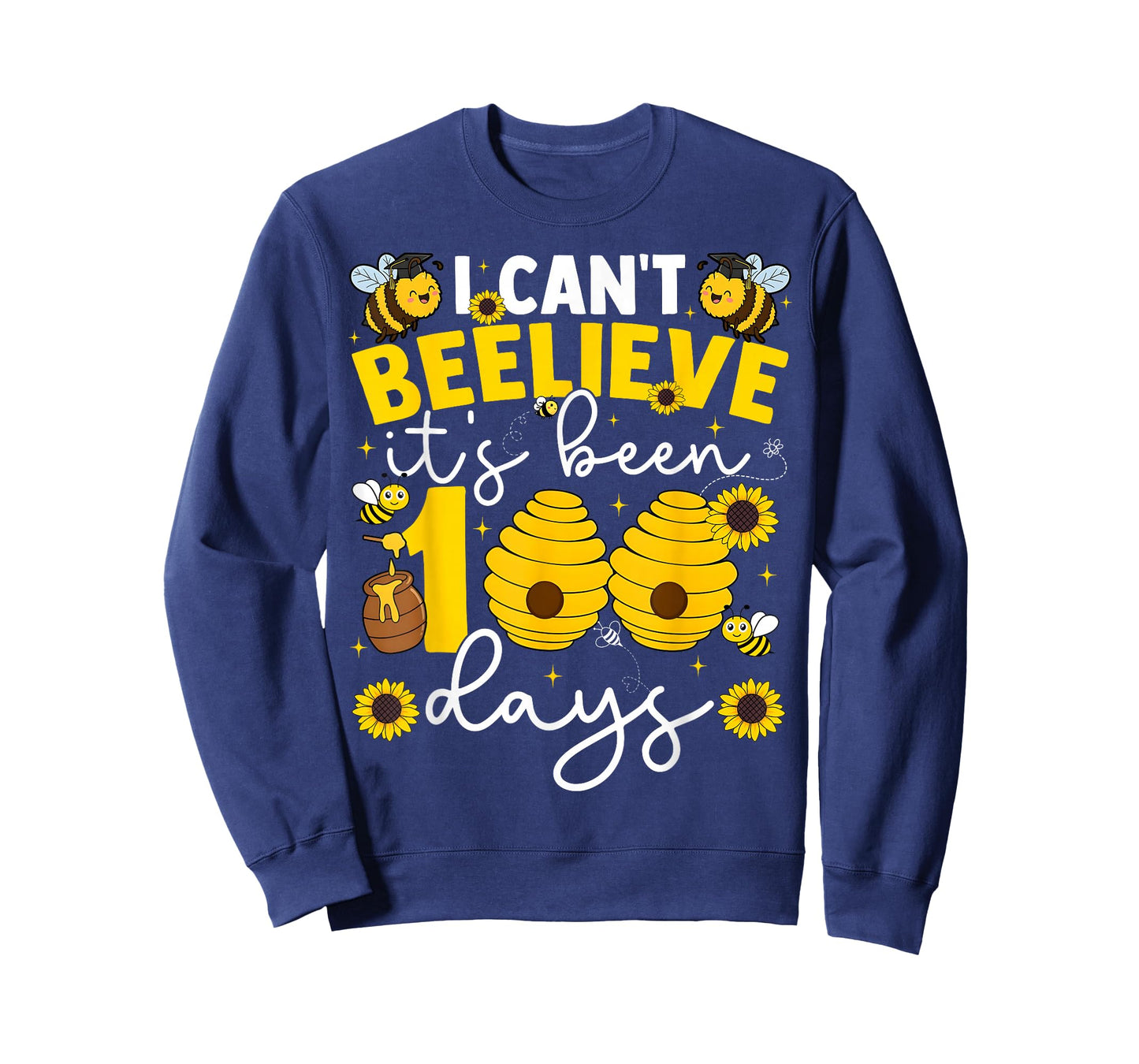 I Can't Beelieve It's Been 100 Days Funny Boy Girl Teacher T-Shirt
