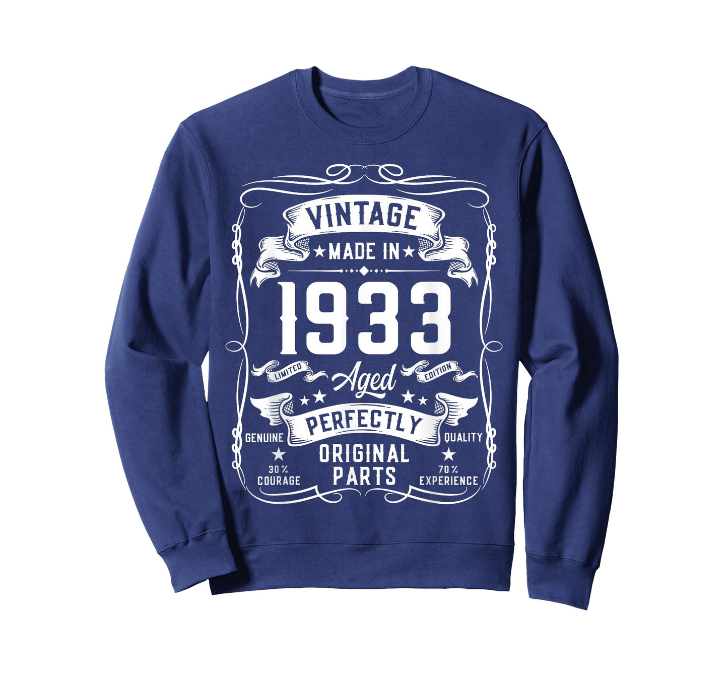 Vintage 1933 93yr 93rd Birthday Gifts for Men 93 Years Old T-Shirt