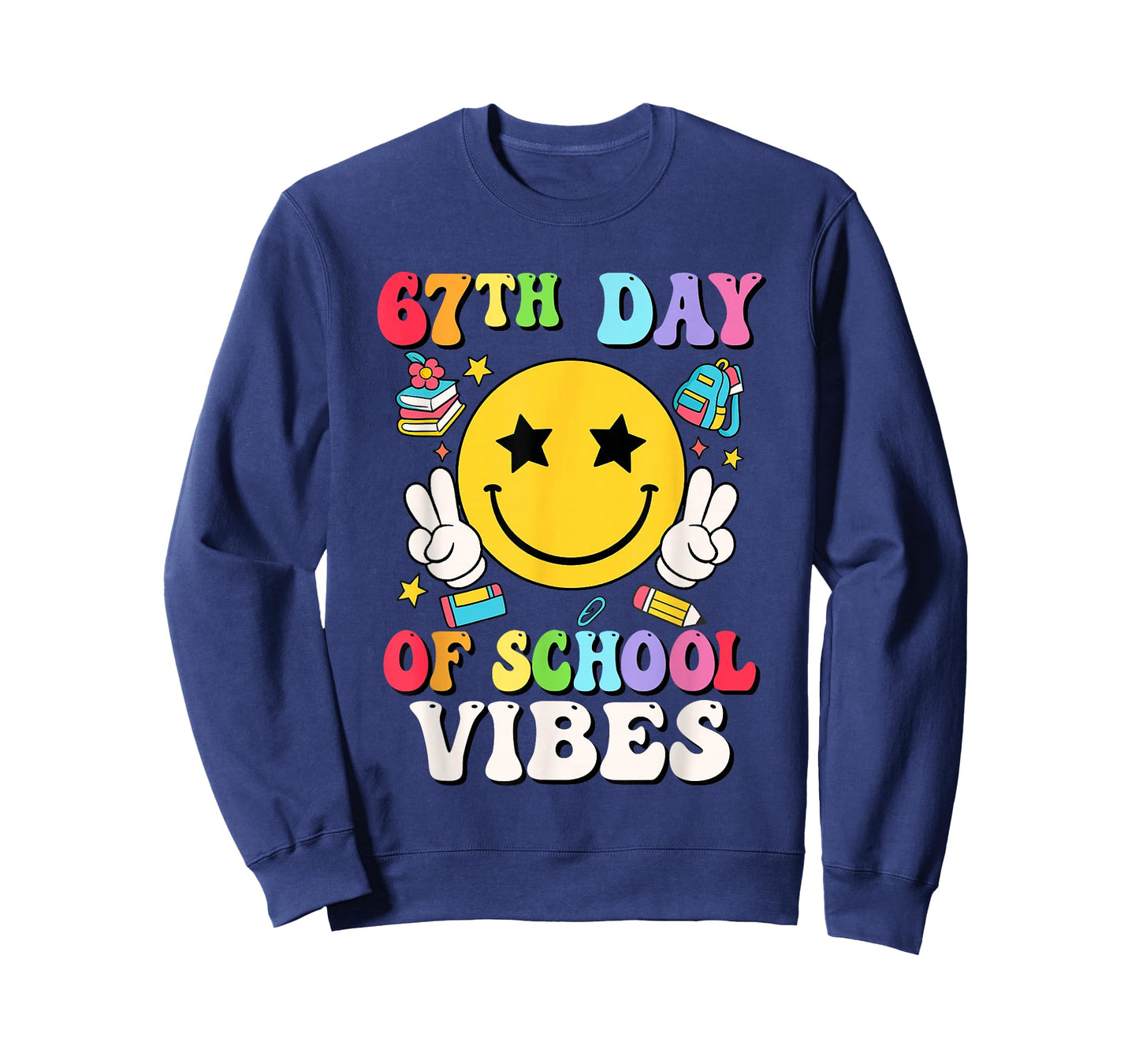 67th Days of School Vibes Teacher Student Six Seven T-Shirt