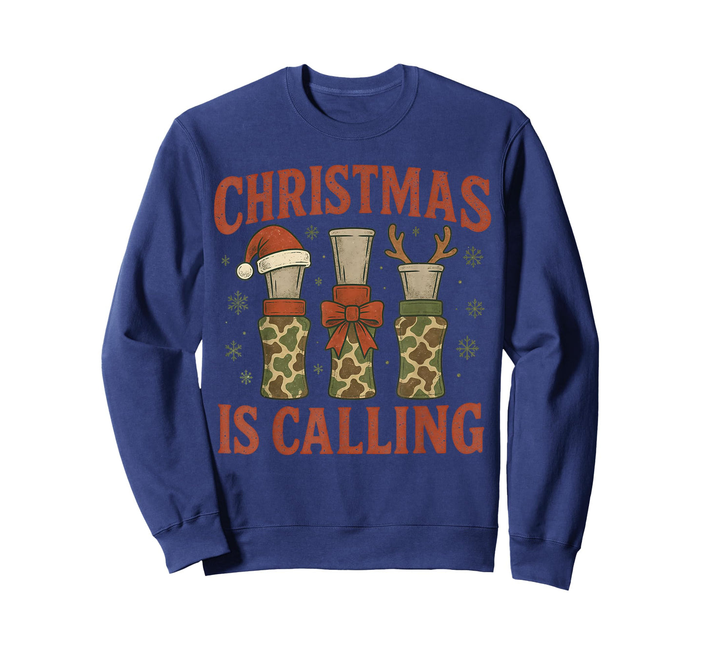 Christmas is Calling Duck Hunting Camo Christmas Pajama T-Shirt