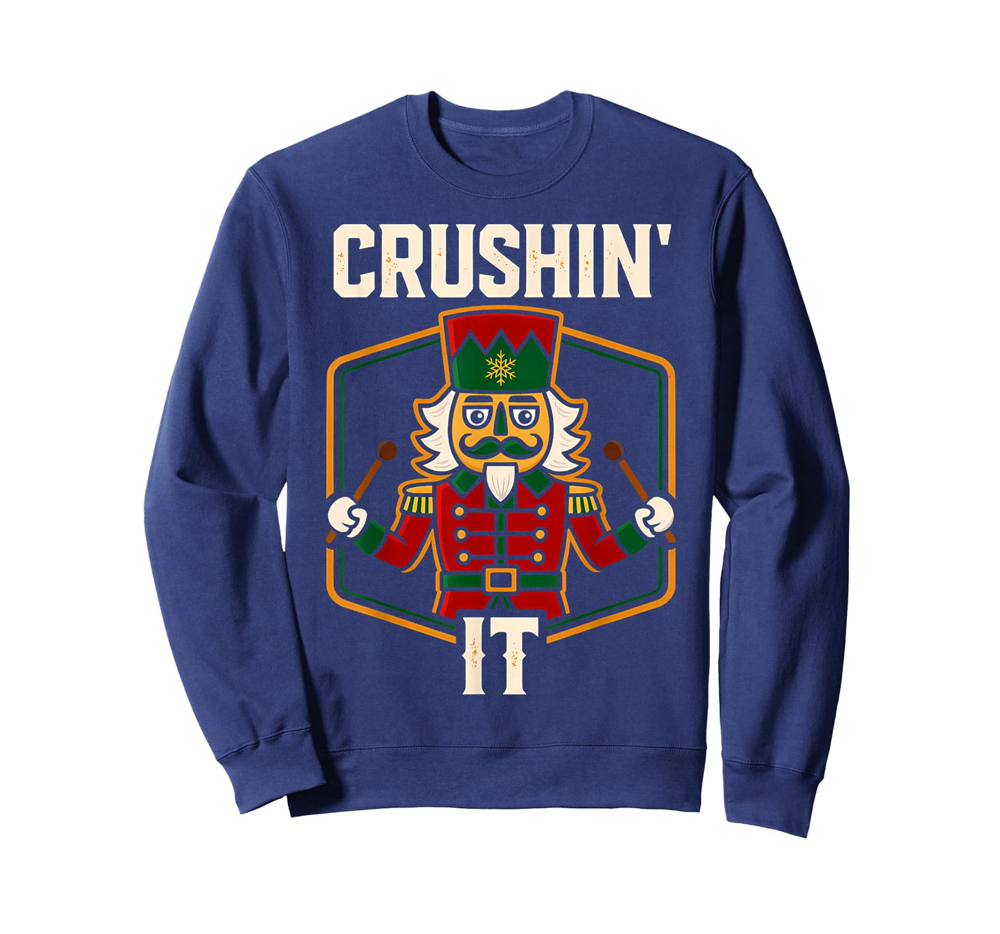 Vintage Nutcracker Crushing It Funny Xmas PJs Men Women Kids T-Shirt