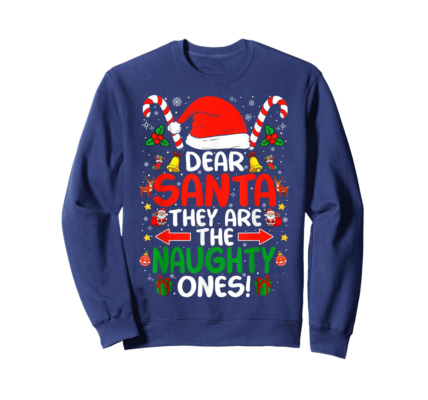 Dear Santa They are The Naughty Ones Funny Christmas T-Shirt