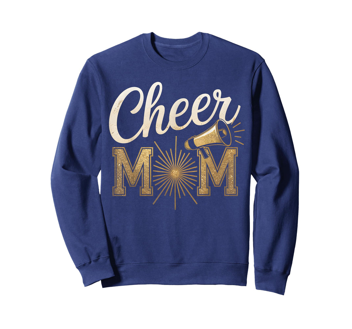 Cheer Gold Cheerleader Cheerleading Mom Game Day Design T-Shirt